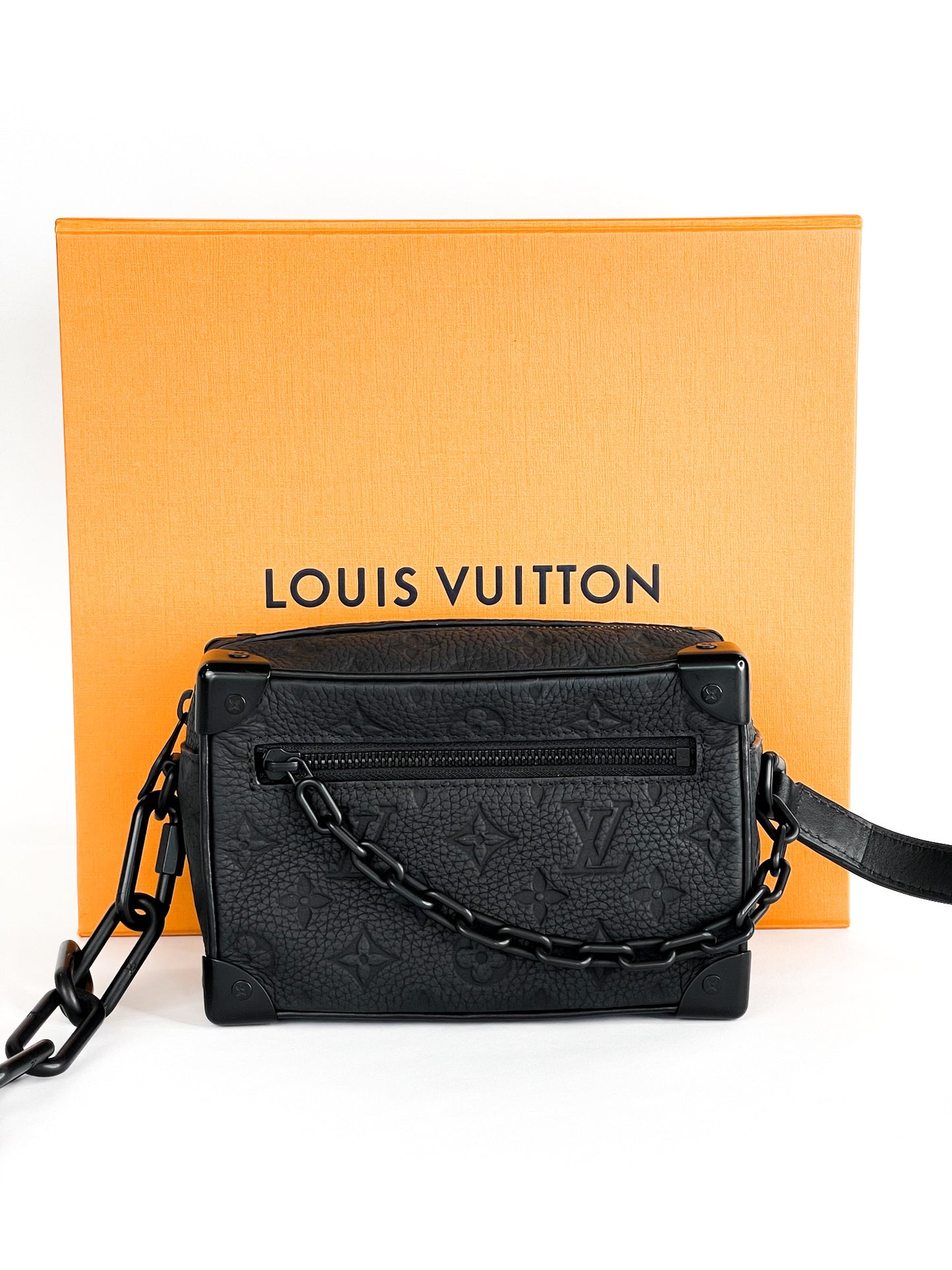 Louis Vuitton Taurillon Monogram Mini Soft Trunk Black