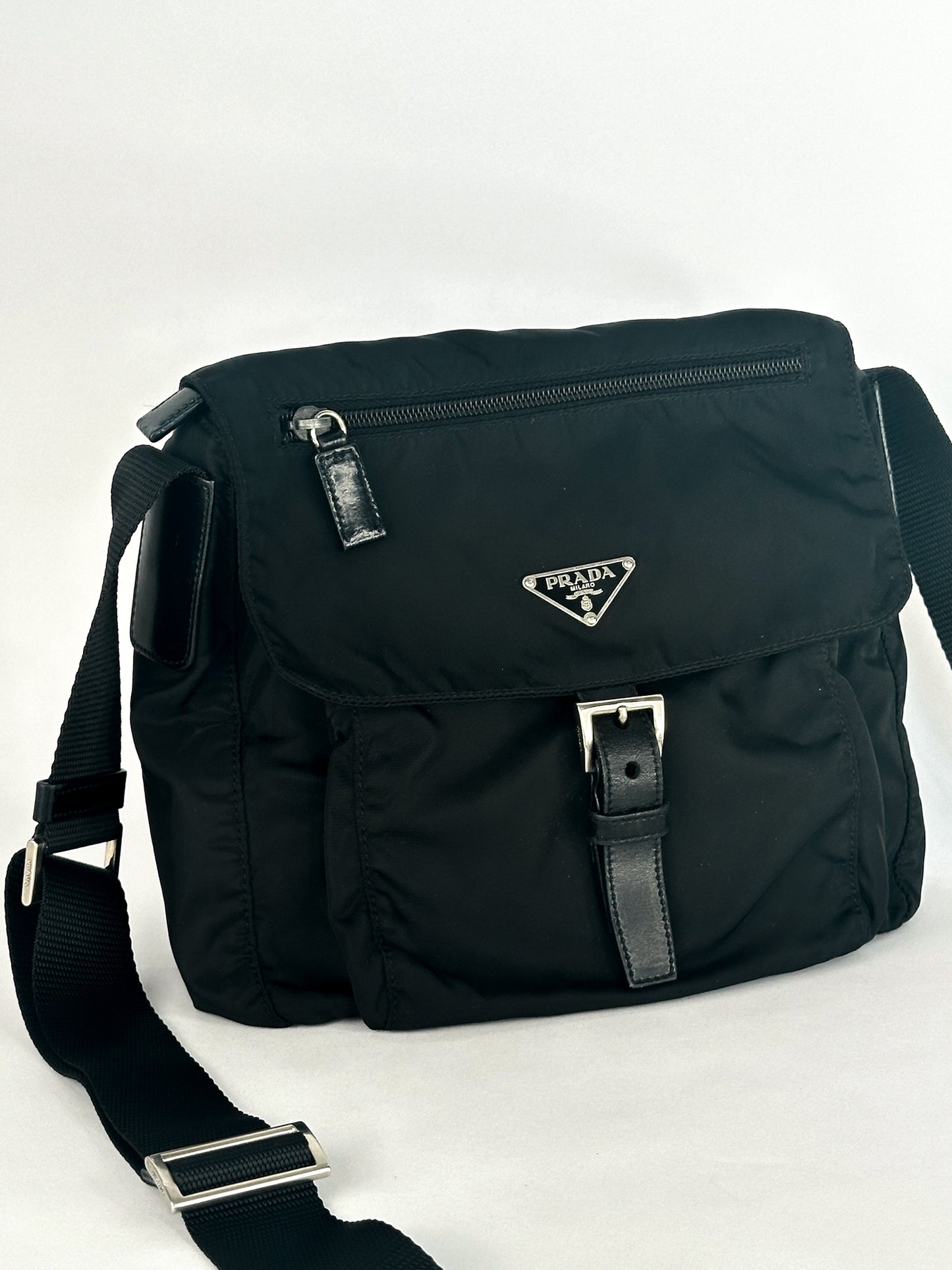 Prada Tessuto Nylon Messenger Bag