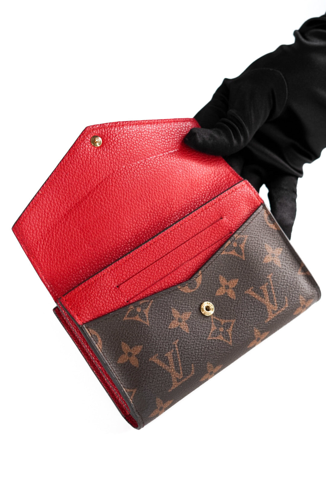 Louis Vuitton Monogram Pallas Compact Wallet Cherry