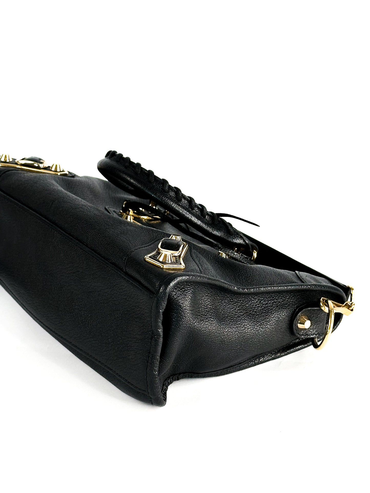 Balenciaga Classic City Small Metallic Edge Black