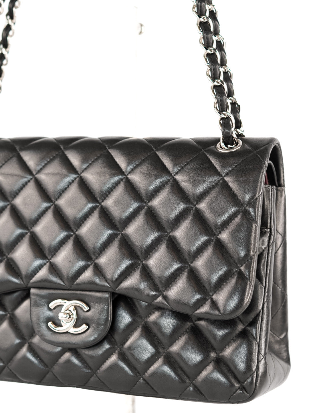 Chanel Medium Double Flap Bag Lambskin Noir