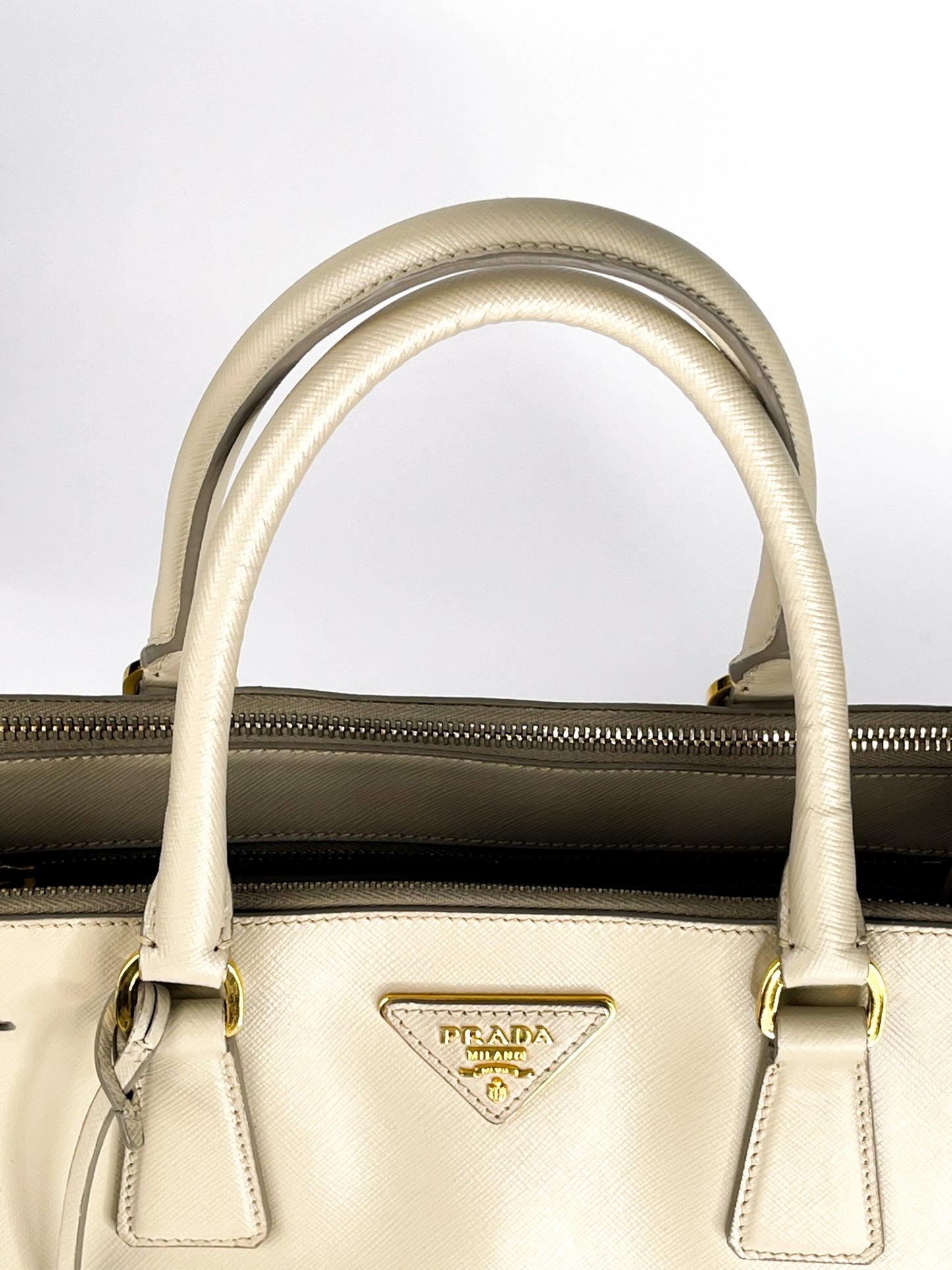 Prada Galleria Saffiano Leather Taupe