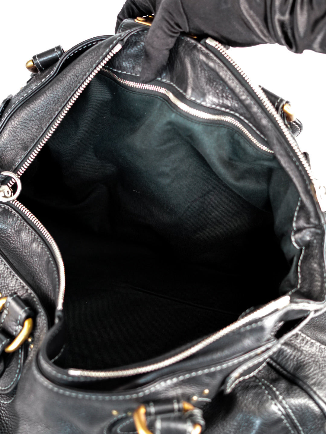 Chloé Black Paddington Leather Handbag