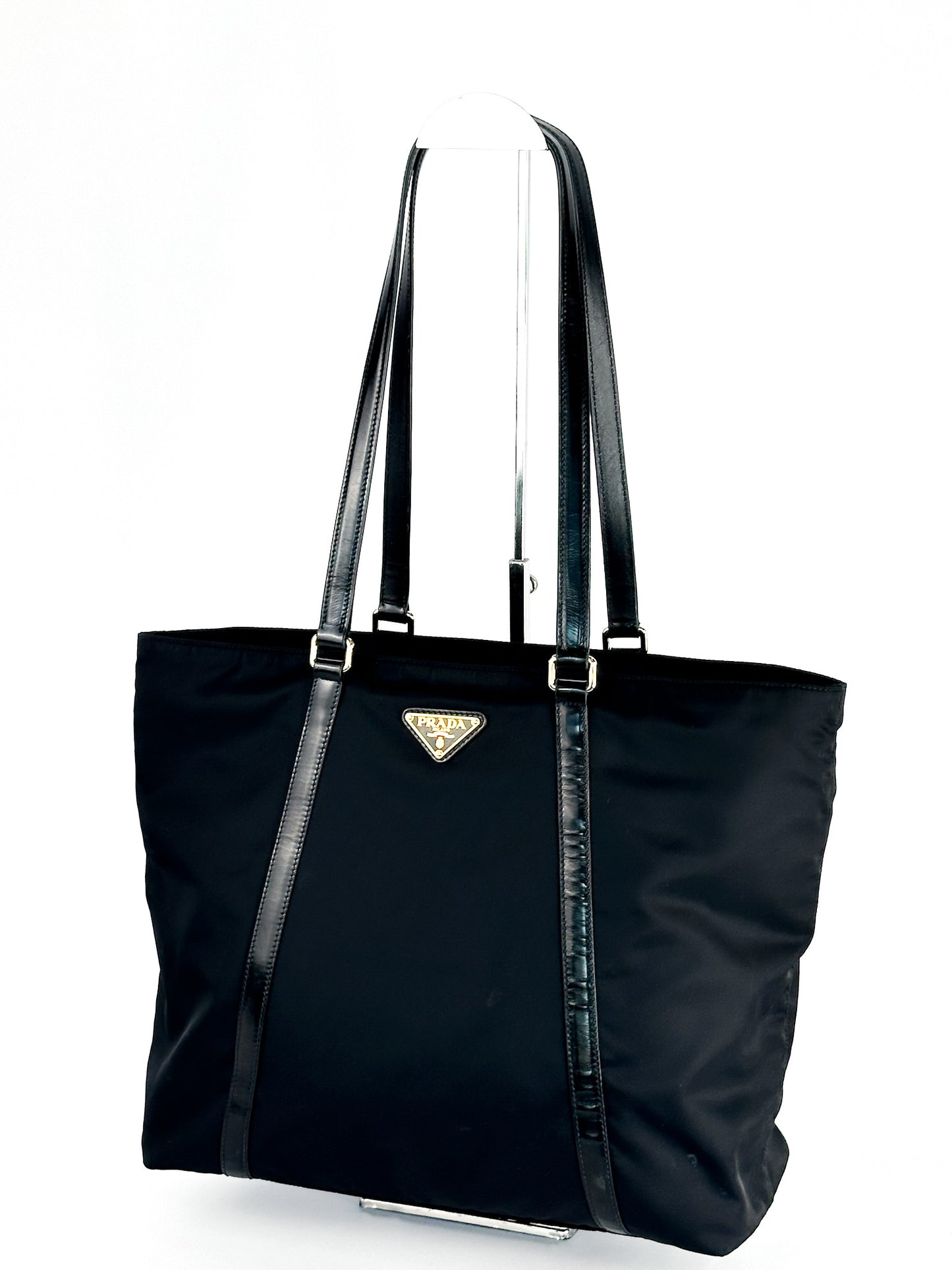 Prada Black Tessuto Nylon Spazzolato