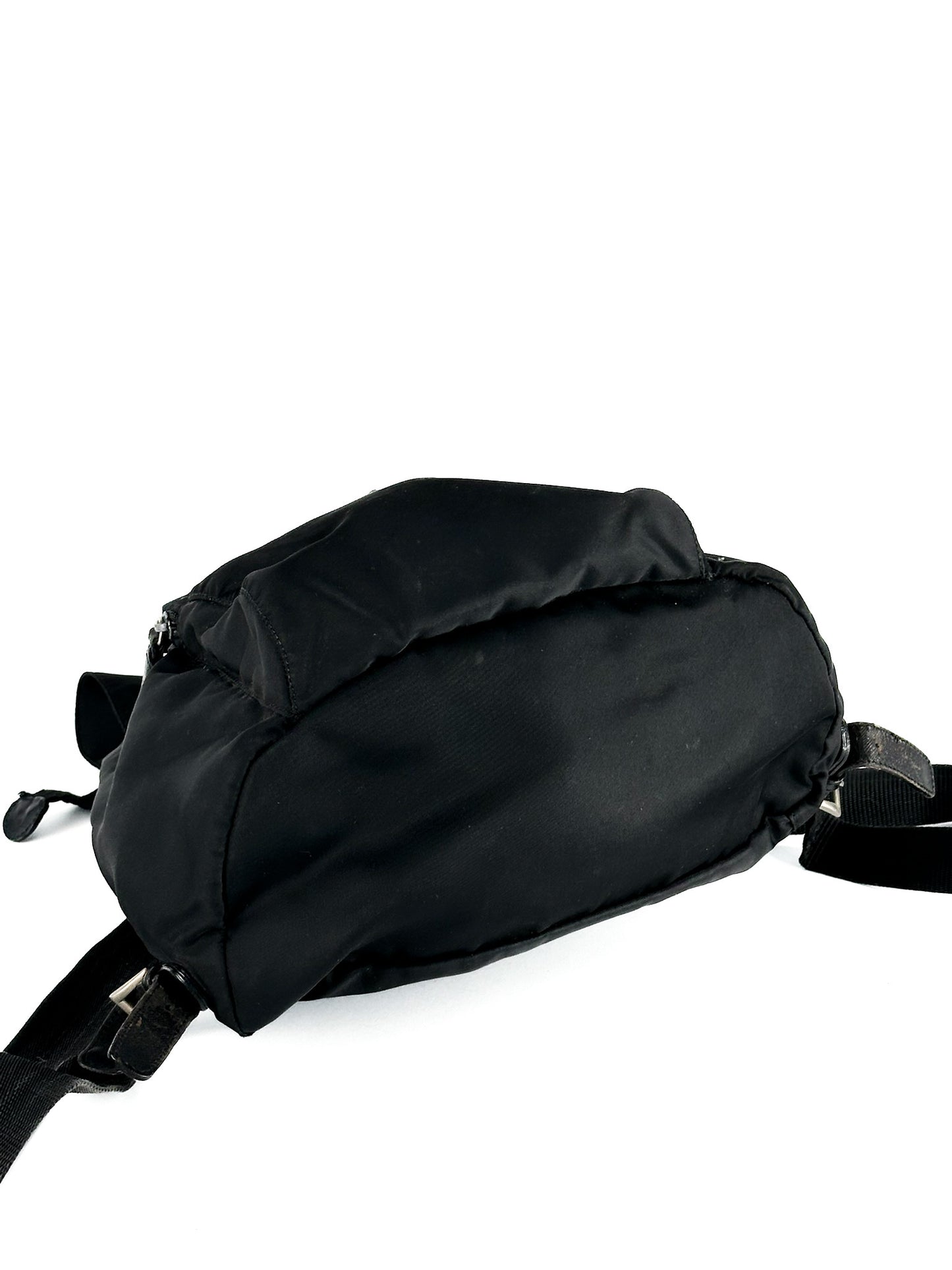 Prada Nylon Vela Mini Cinch Backpack Black