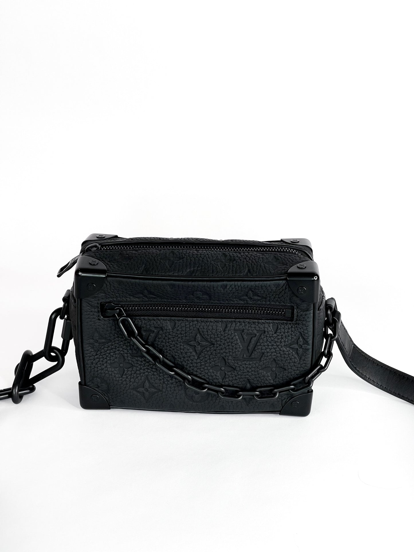 Louis Vuitton Taurillon Monogram Mini Soft Trunk Black