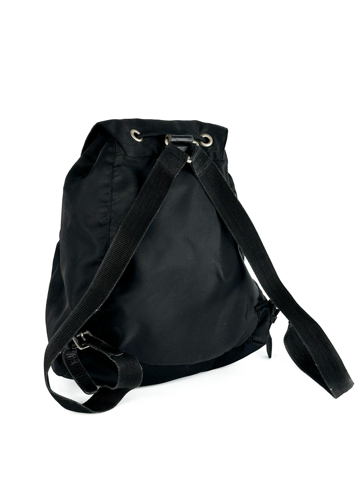Prada Nylon Vela Mini Cinch Backpack Black