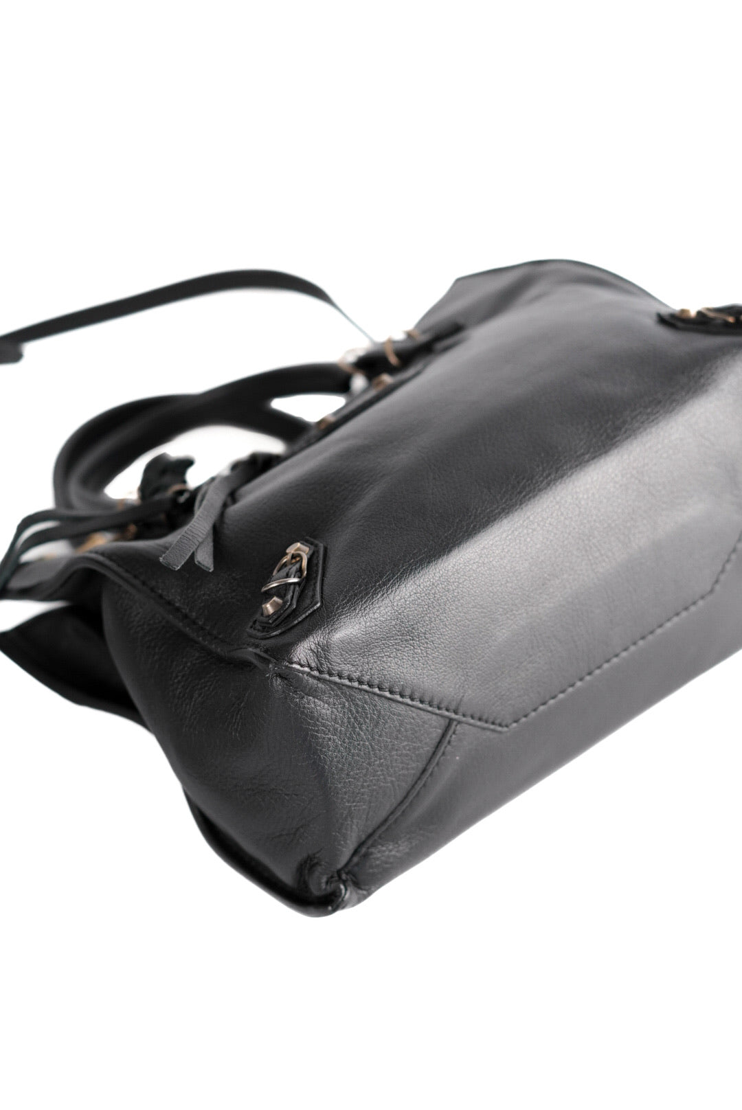 Balenciaga Calfskin Papier Mini A4 Tote Black