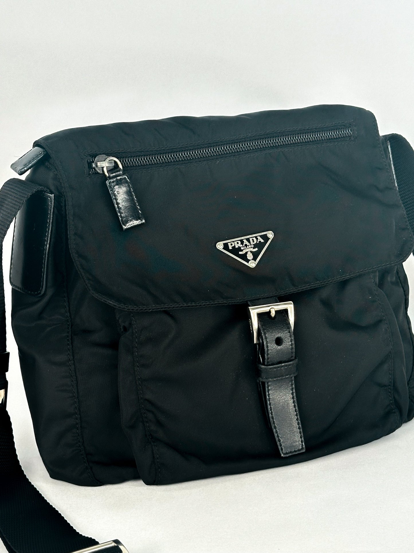 Prada Tessuto Nylon Messenger Bag