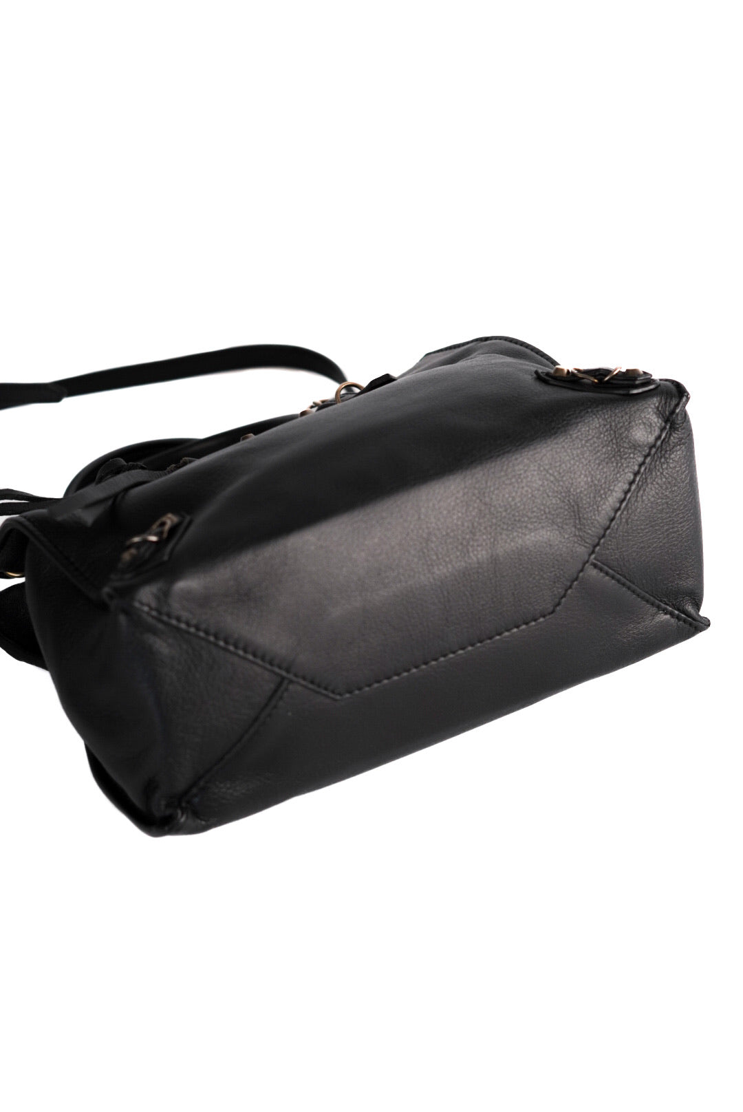 Balenciaga Calfskin Papier Mini A4 Tote Black