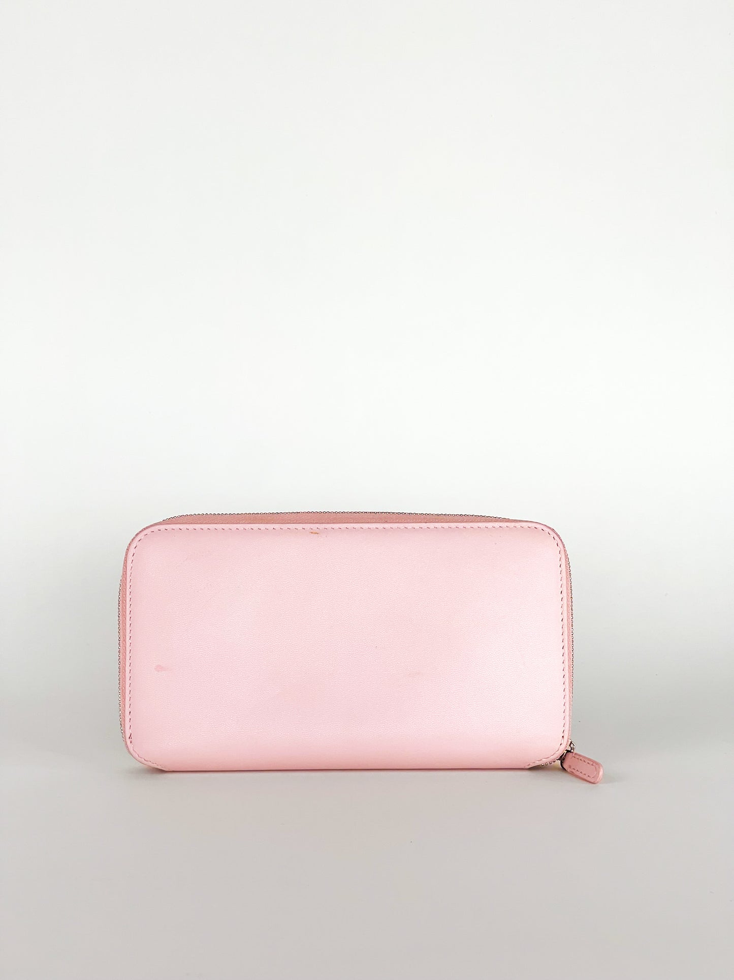 Balenciaga Long Wallet in Pink Leather