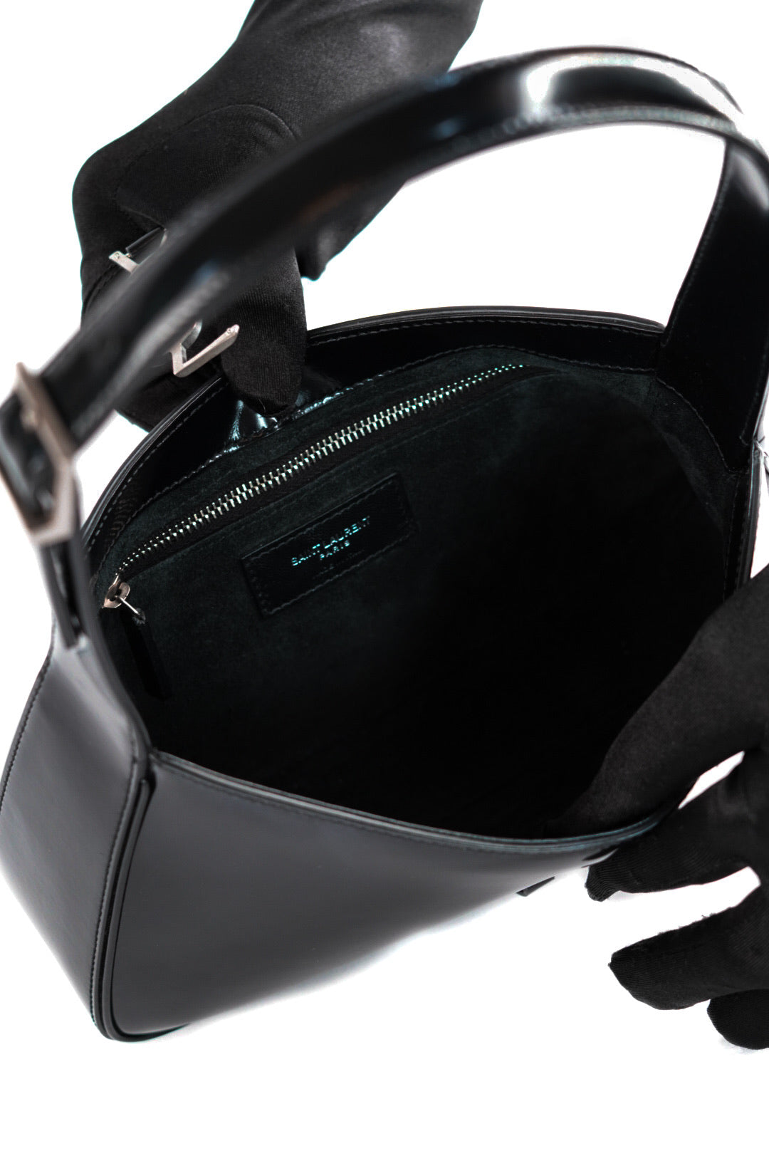 Saint Laurent Mini Le 5 A 7 Hobo Bag Black