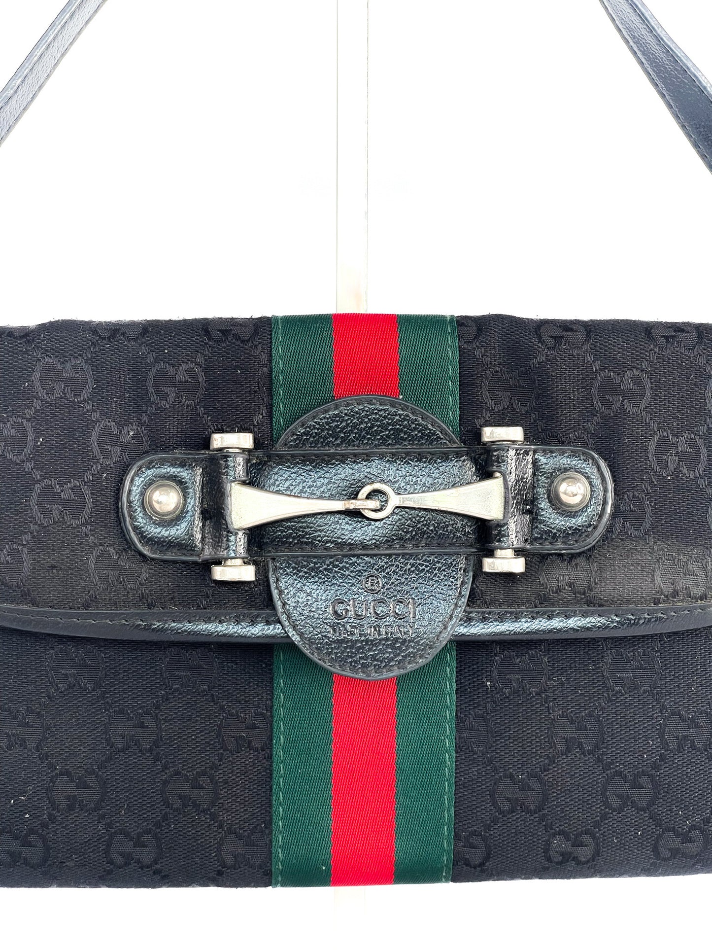 Gucci Vintage Horsebit GG Canvas Web