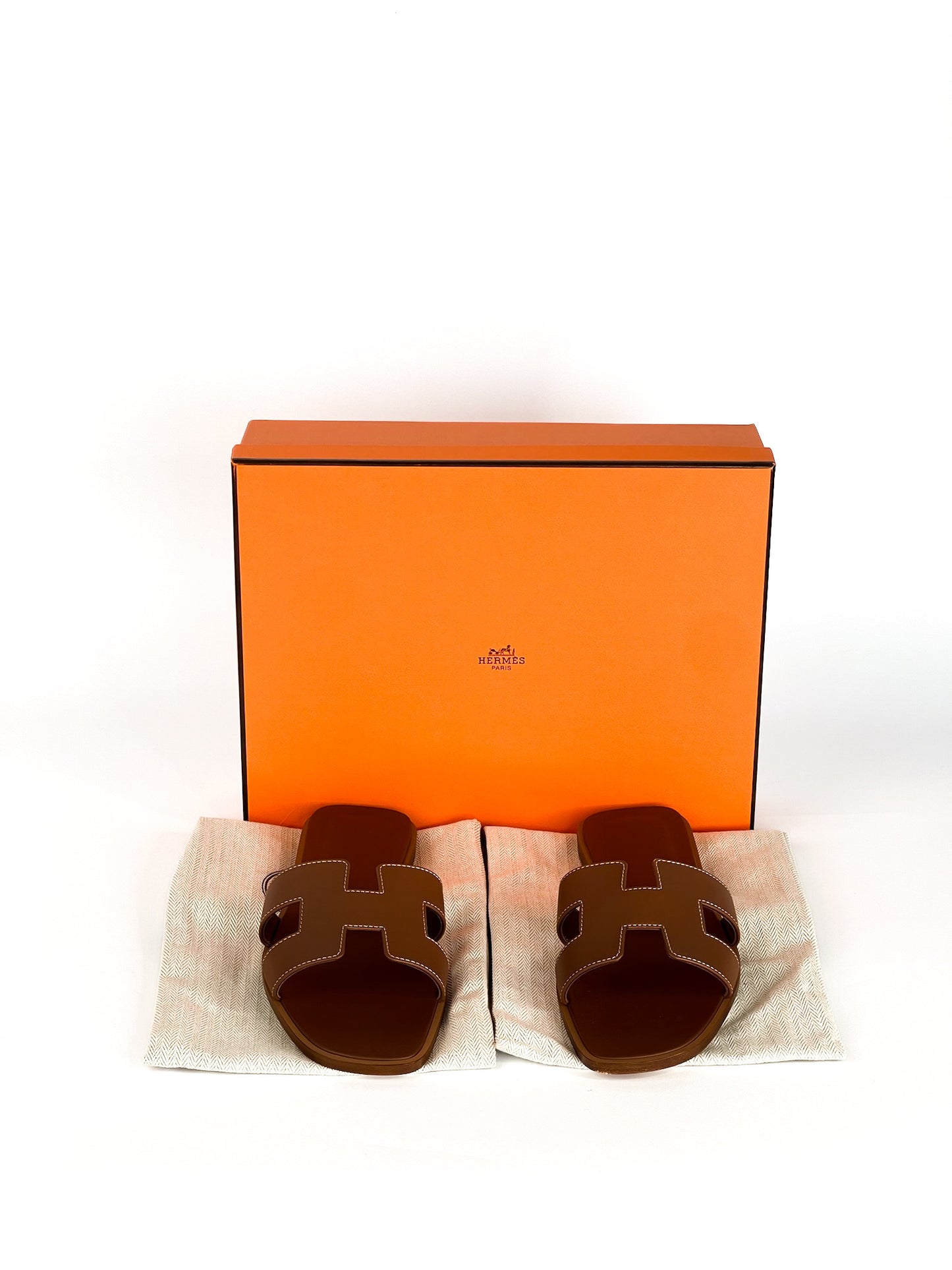 Hermes Oran Sandals Size 38 1/2