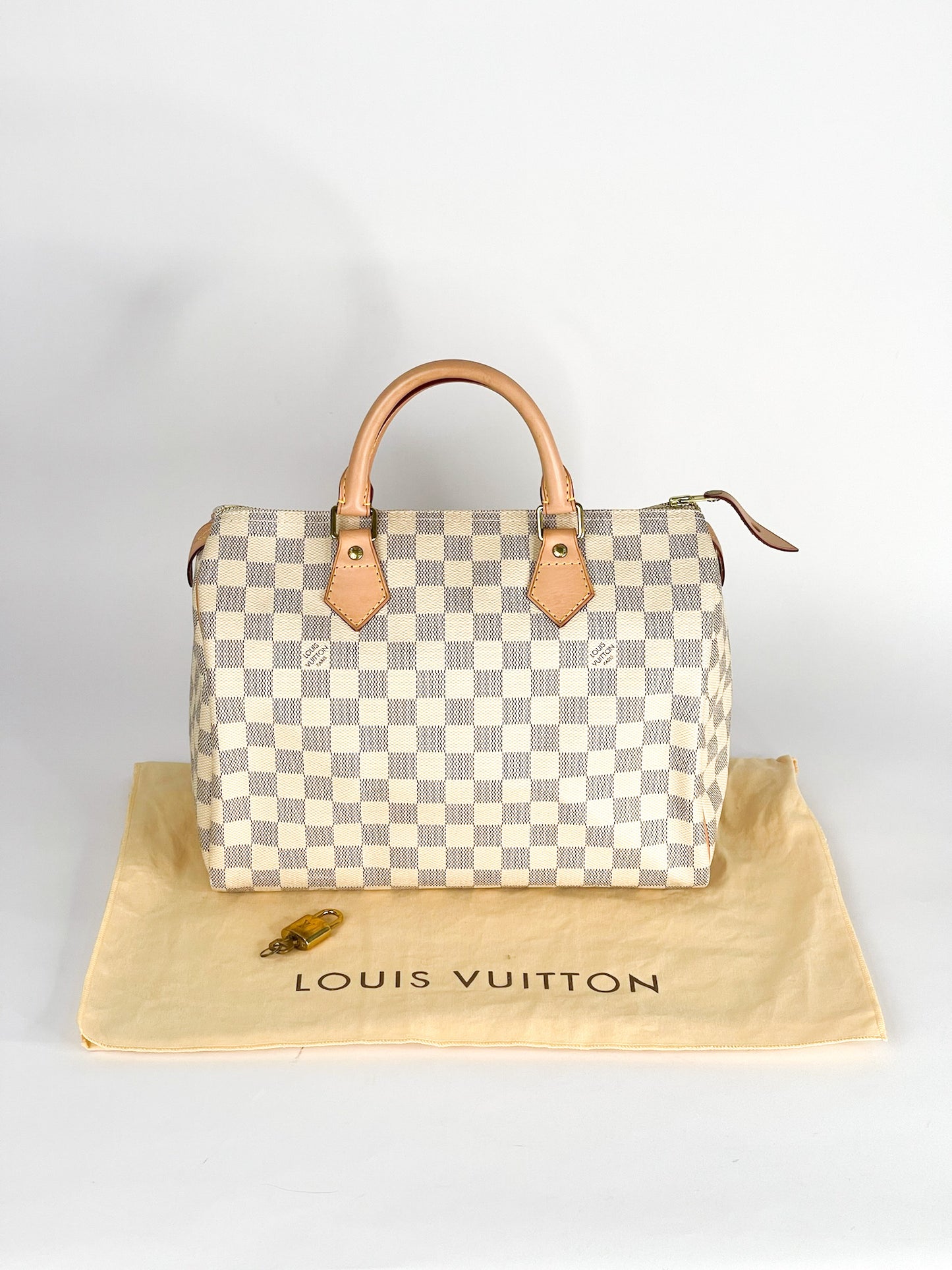 Louis Vuitton Damier Azur Speedy 30 Hand Bag
