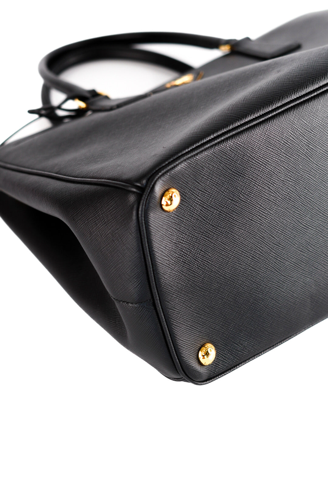 Prada Saffiano Medium Galleria Double Zip Tote Black