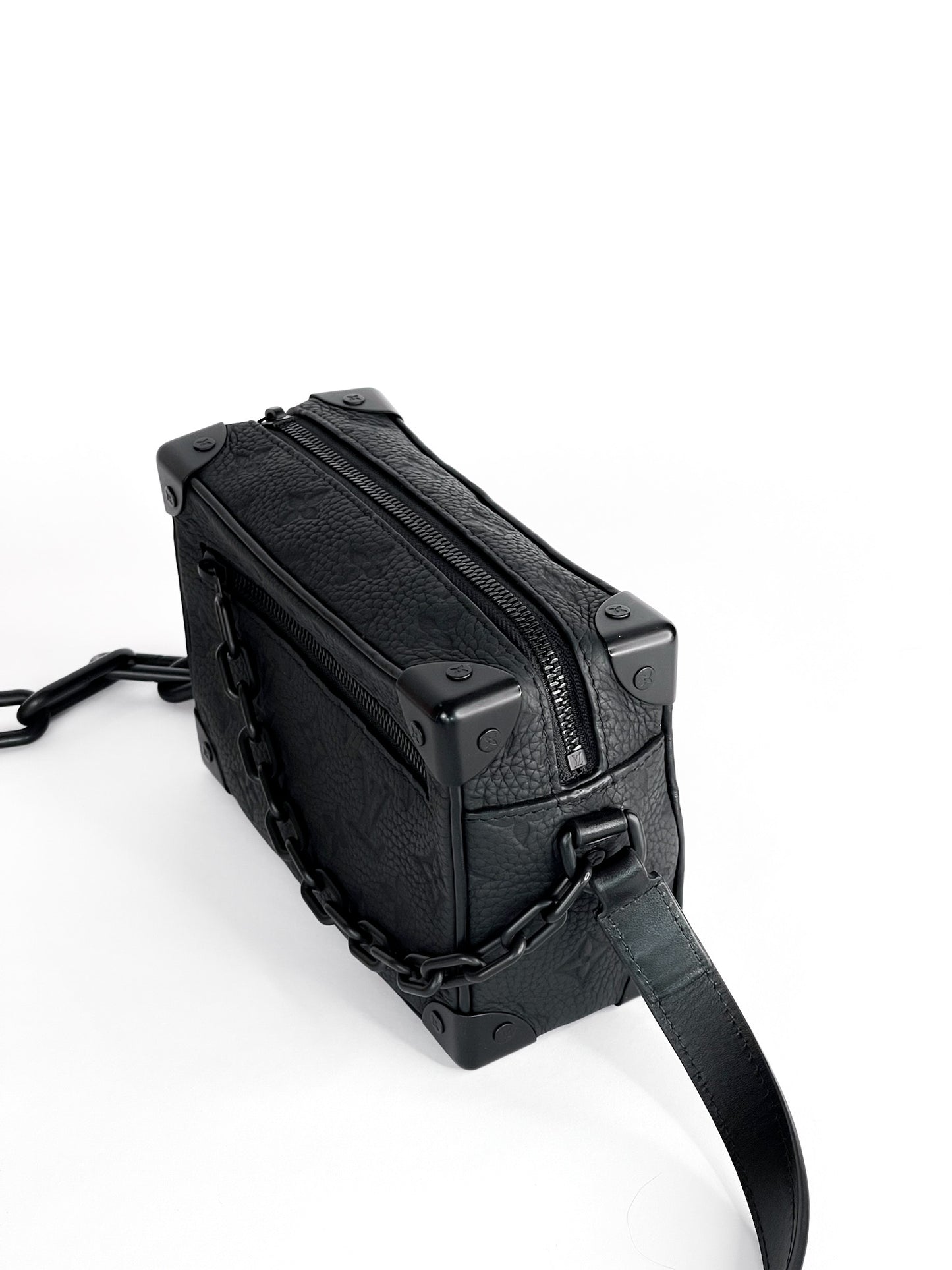 Louis Vuitton Taurillon Monogram Mini Soft Trunk Black