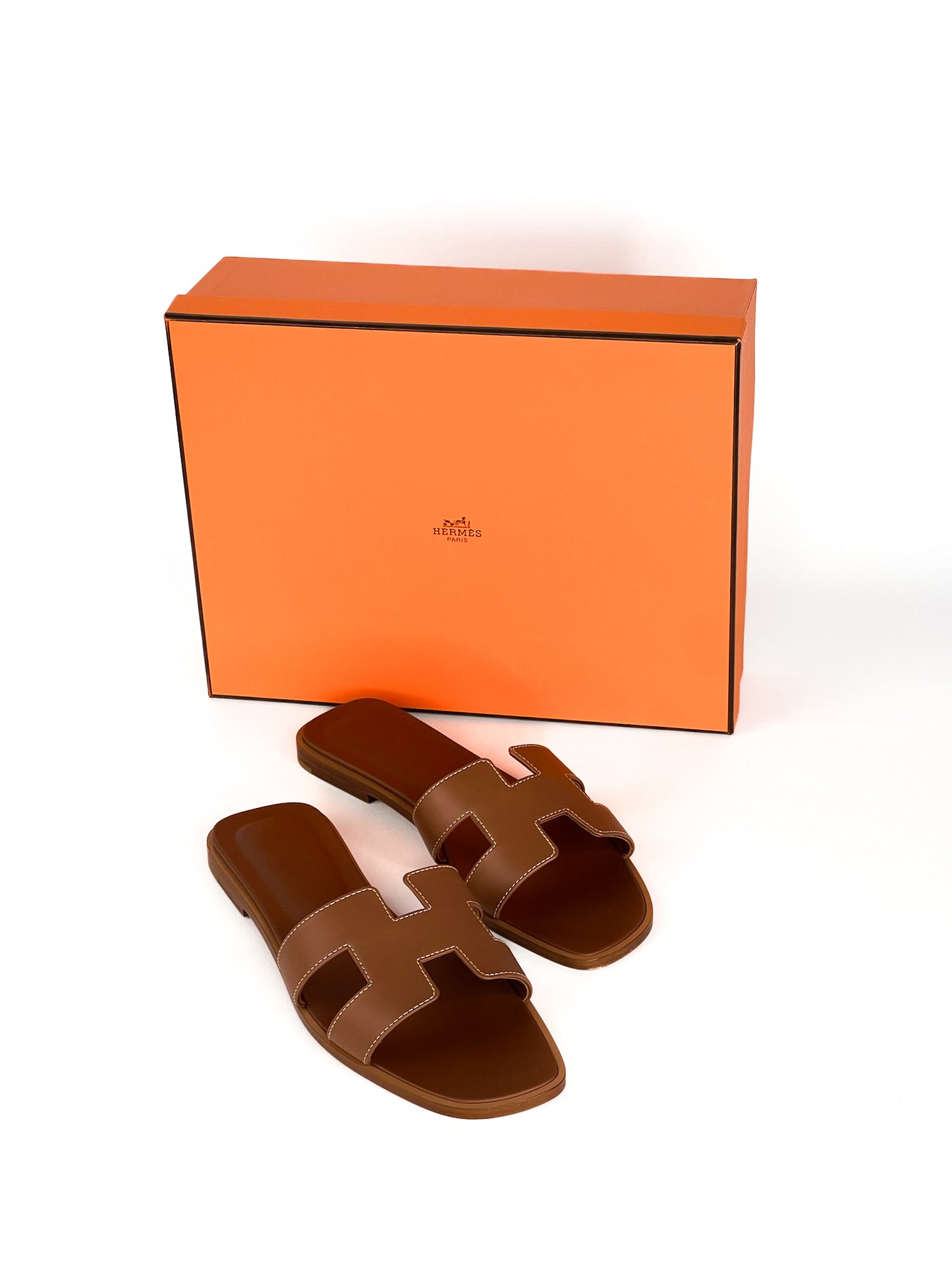 Hermes Oran Sandals Size 38 1/2