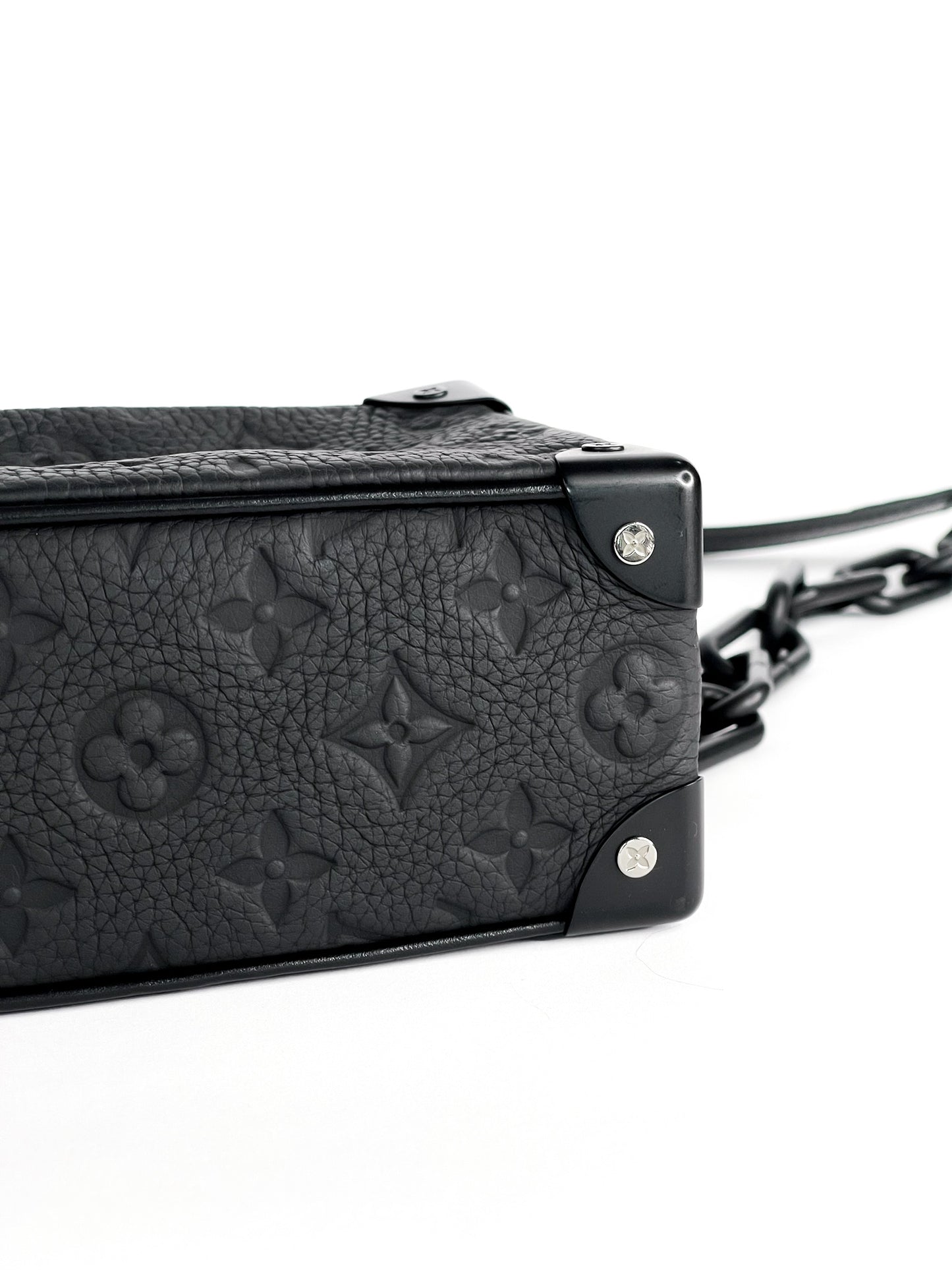 Louis Vuitton Taurillon Monogram Mini Soft Trunk Black