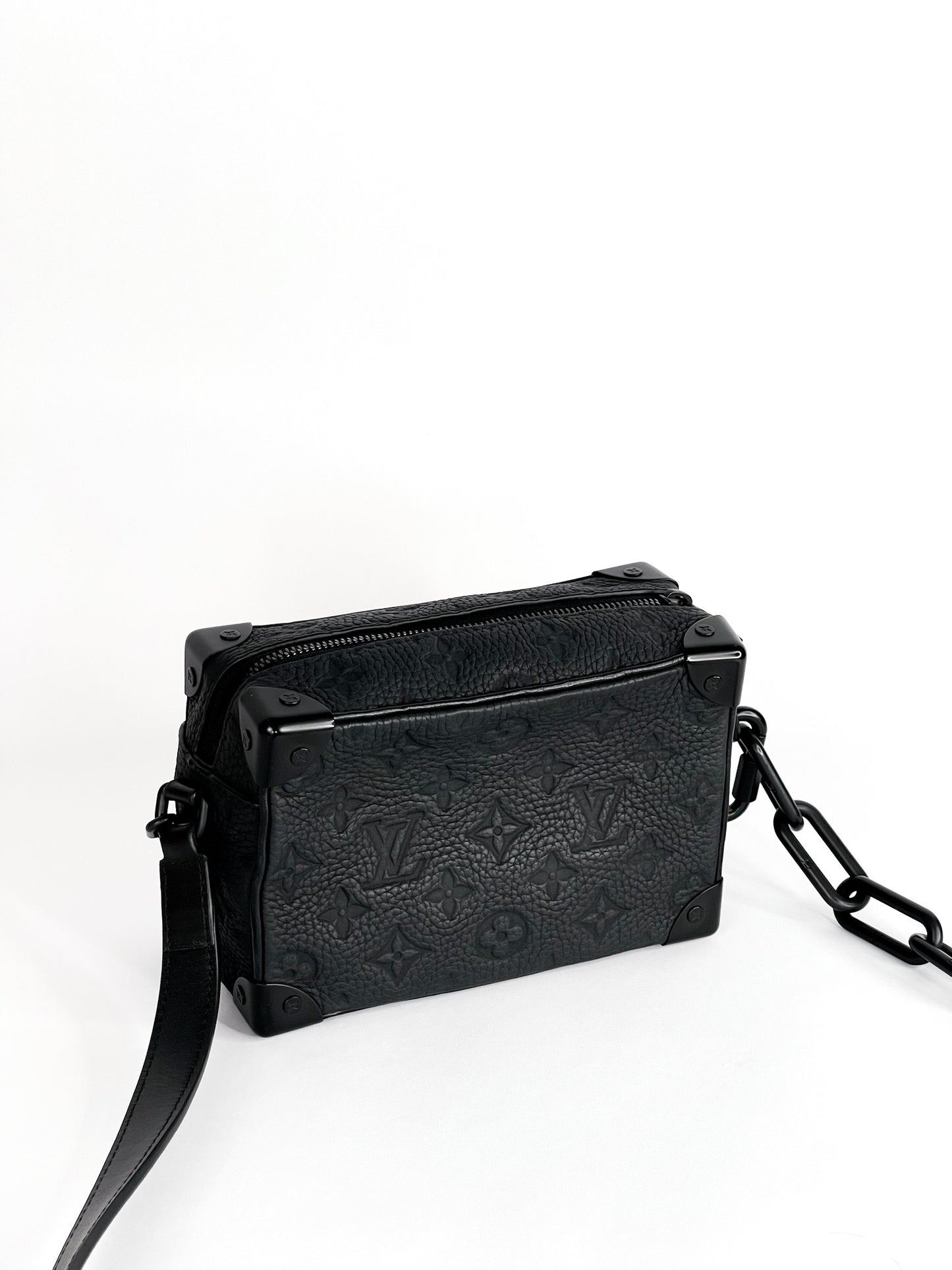 Louis Vuitton Taurillon Monogram Mini Soft Trunk Black