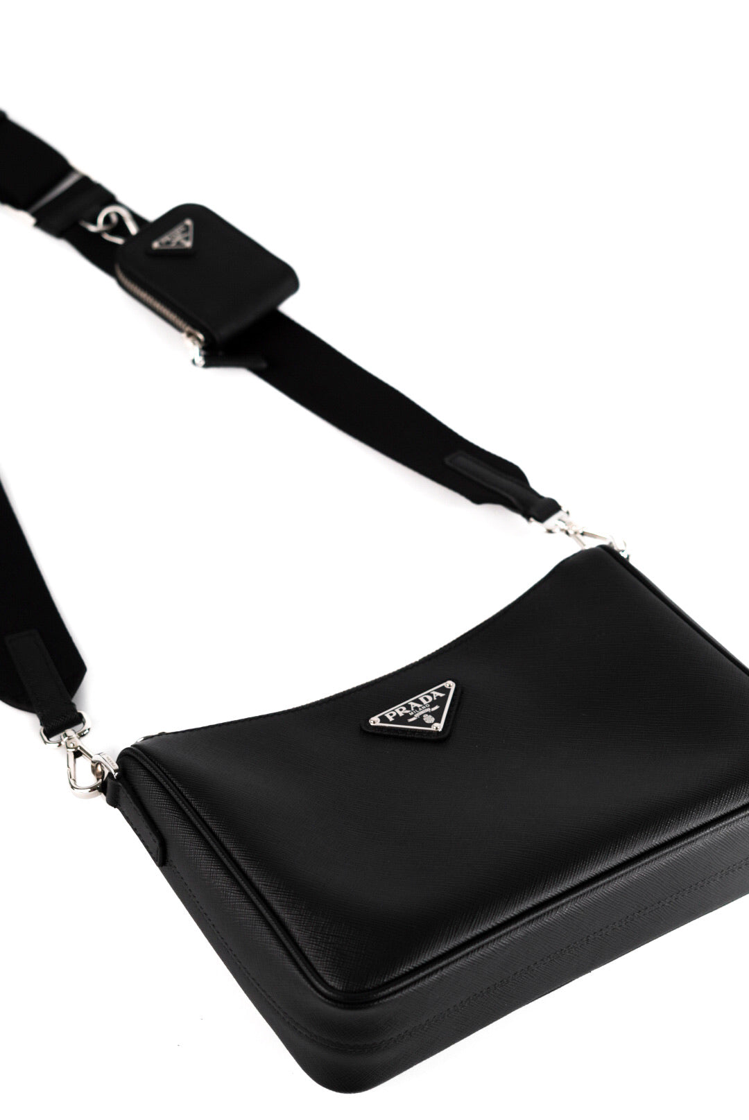 Prada Saffiano-Leather Shoulder Bag