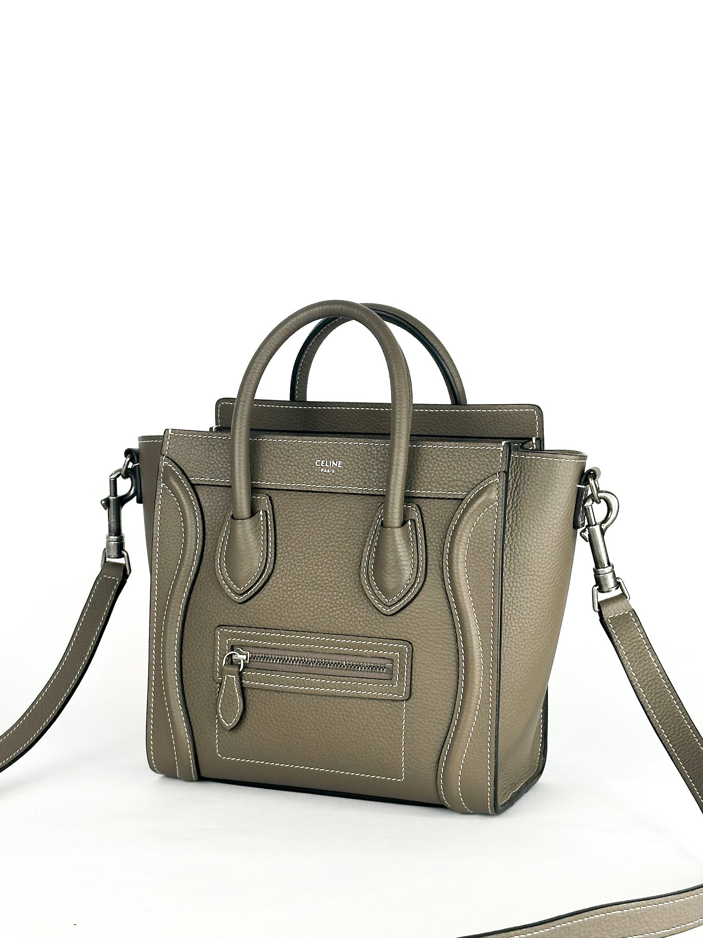 Celine Nano Luggage in Drummed Calfskin