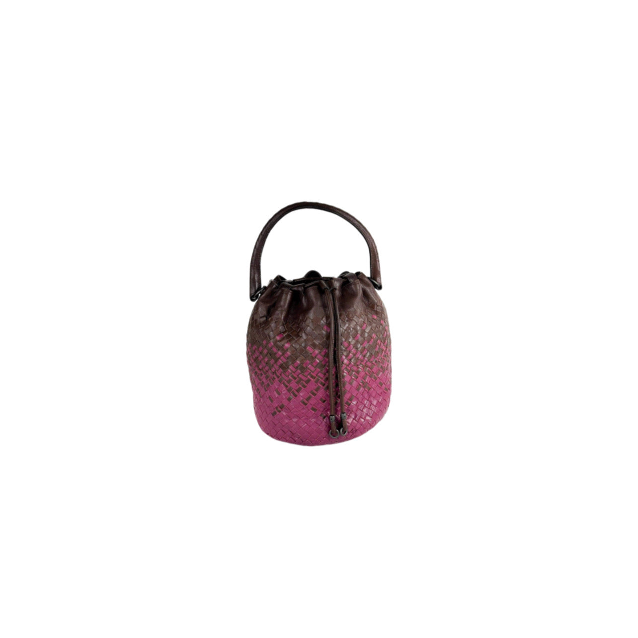 Bottega Veneta Intrecciato Nappa Leather Drawstring Medium Bucket Bag