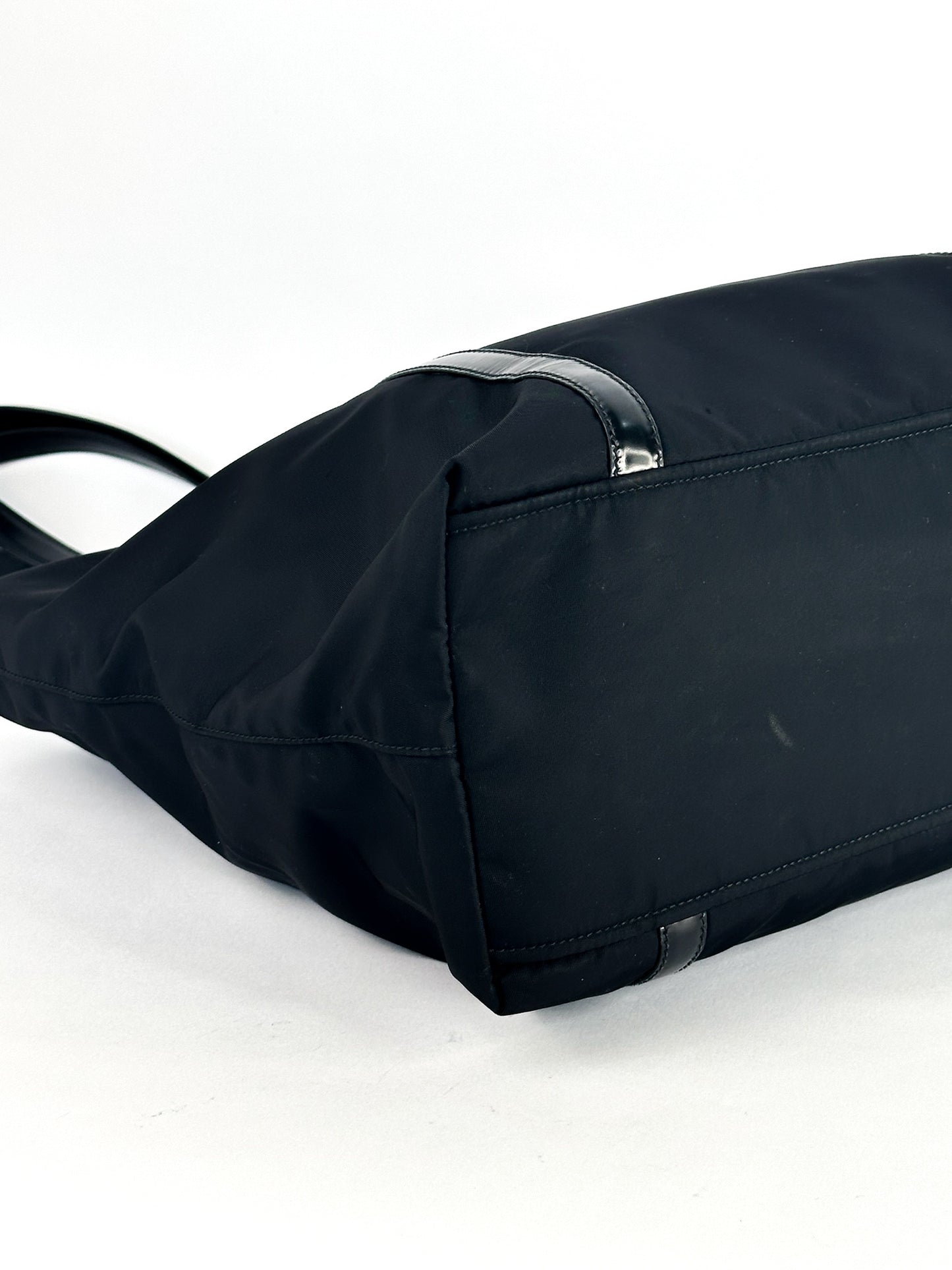 Prada Black Tessuto Nylon Spazzolato