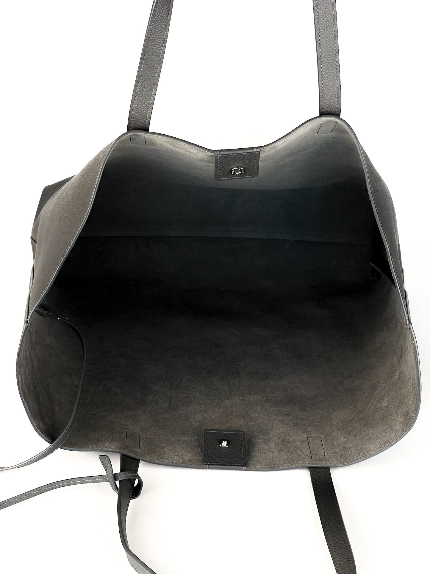 Saint Laurent Calfskin East West Shopping Tote Fog