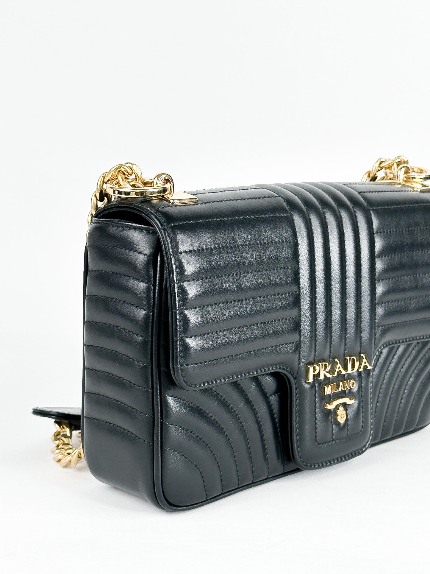 Prada Diagramme Medium Shoulder Bag