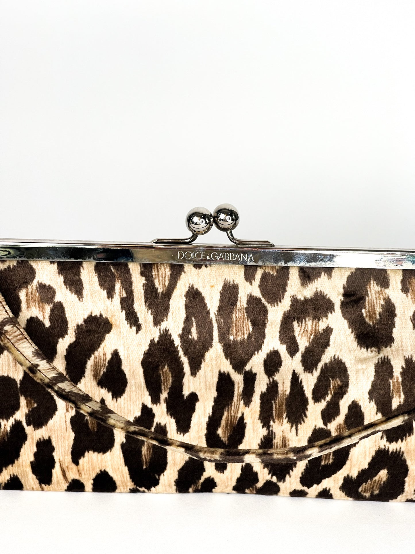 Dolce & Gabbana Leopard Clutch Bag
