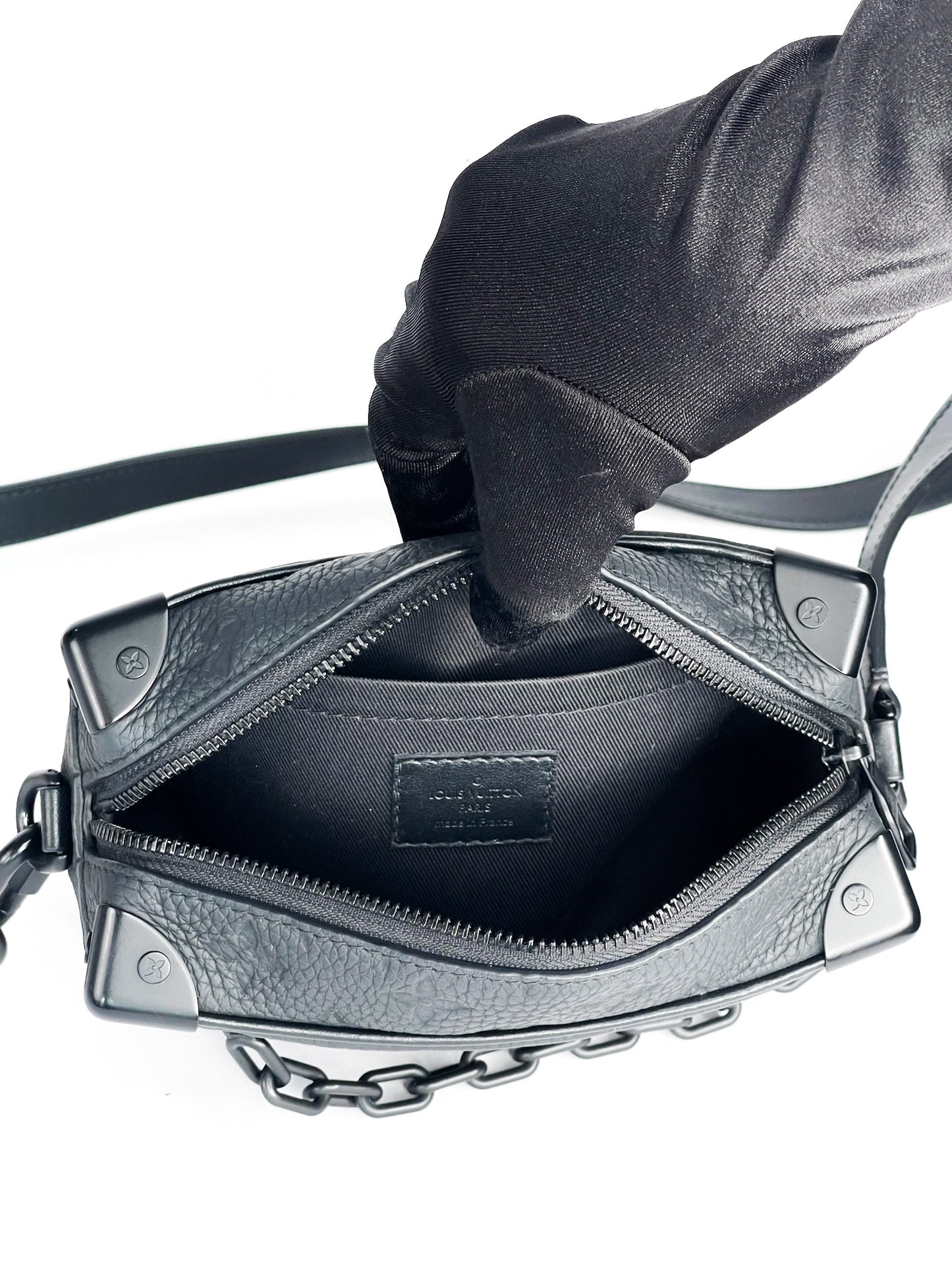 Louis Vuitton Taurillon Monogram Mini Soft Trunk Black