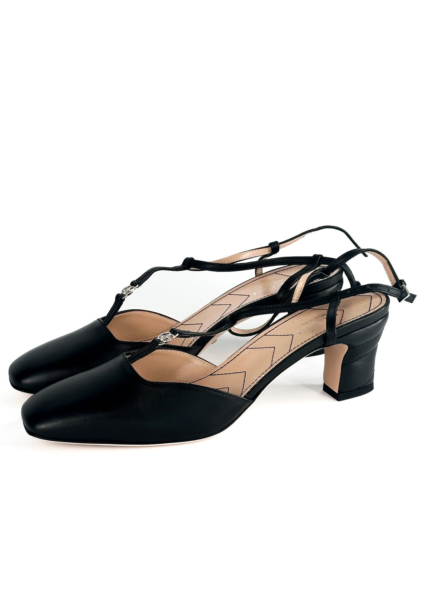 Gucci Petite GG Slingback Pumps Size 37