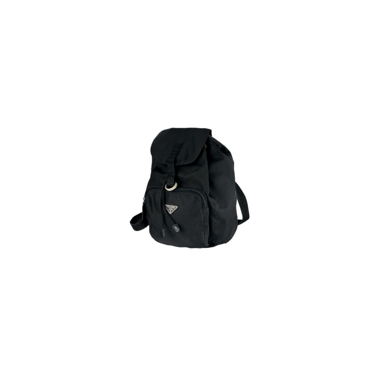 Prada Nylon Vela Mini Cinch Backpack Black