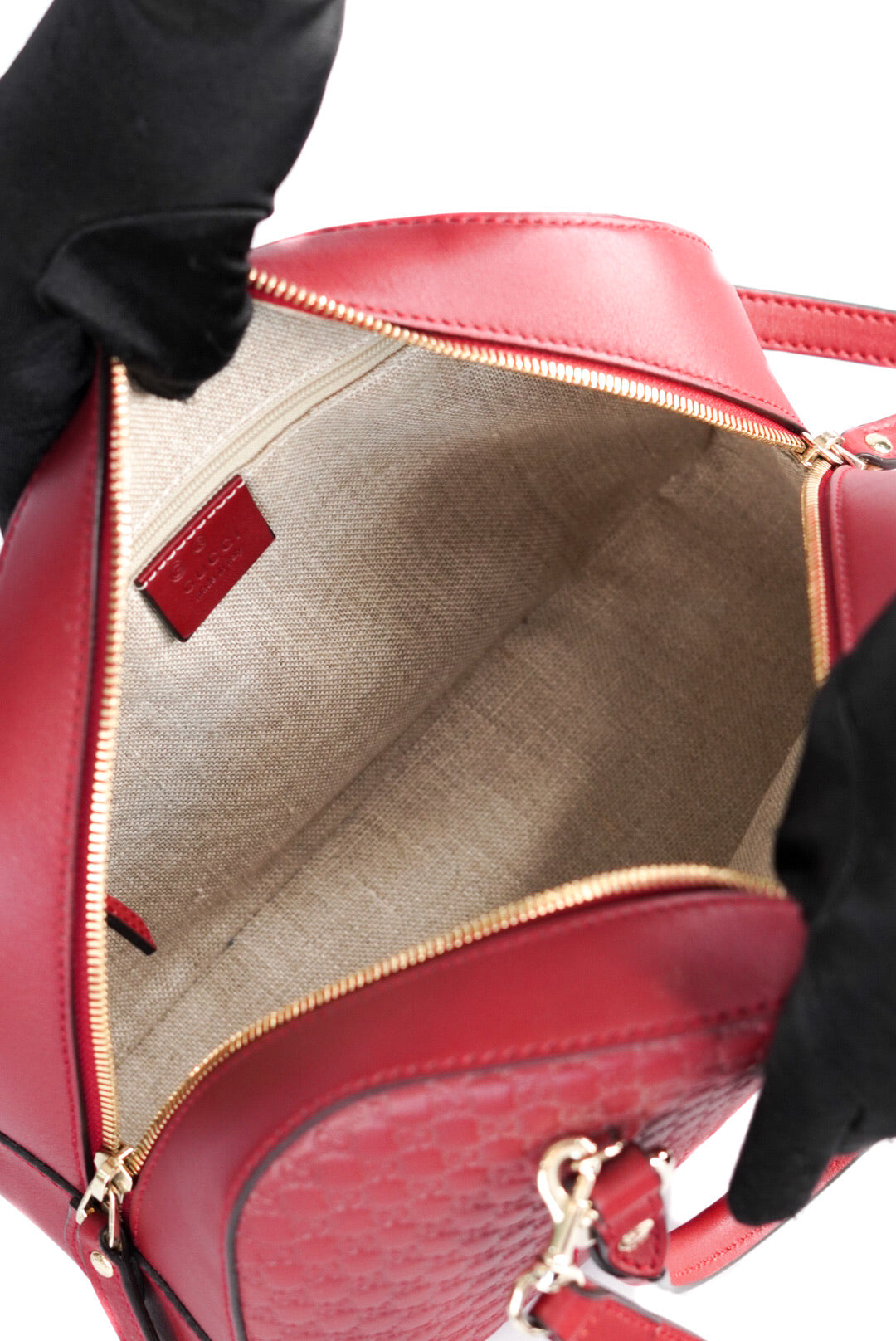 Gucci Soft Microguccissima Medium Crossbody Bag Rosso