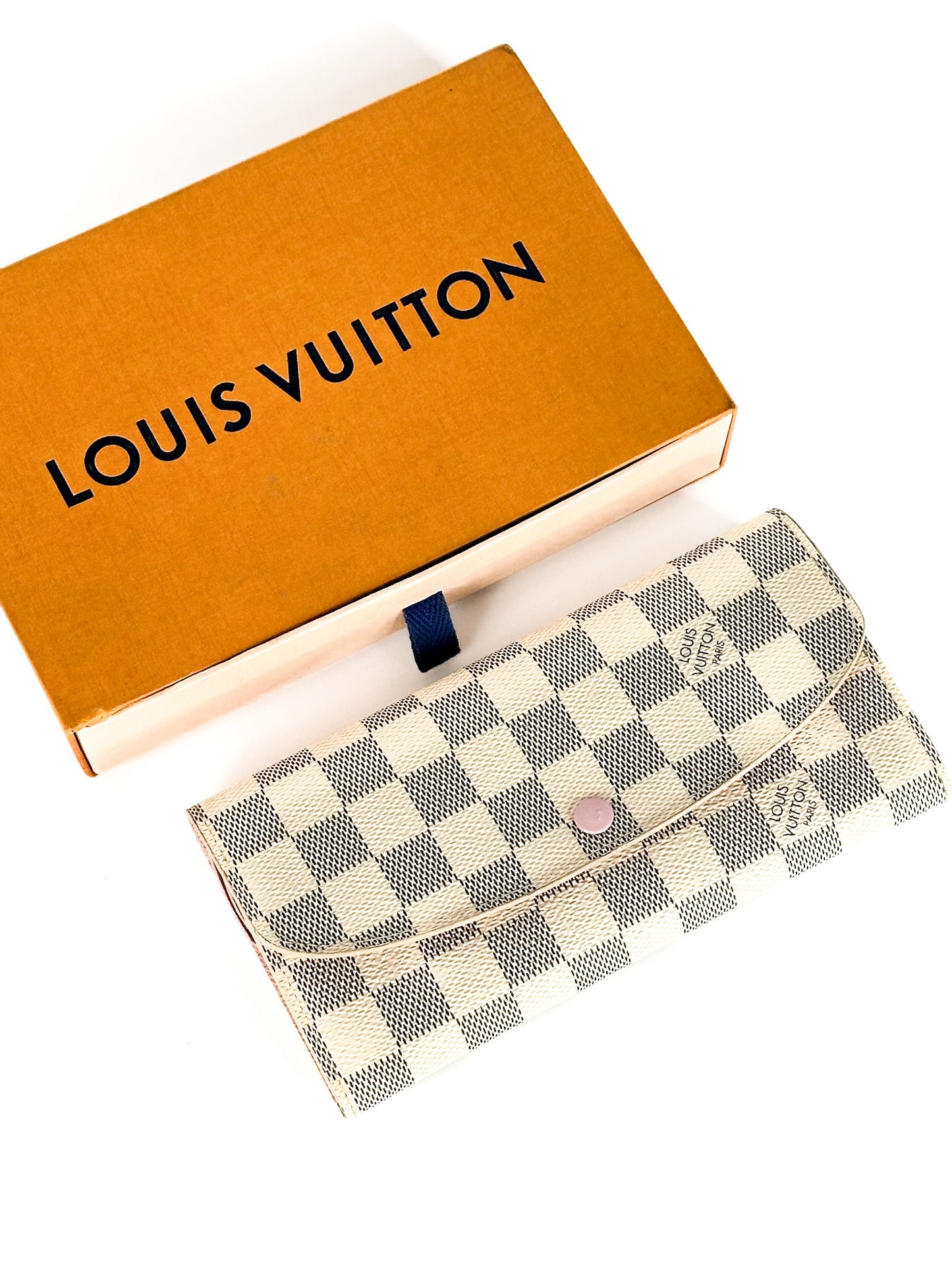 Louis Vuitton Damier Azur Canvas Emilie Wallet