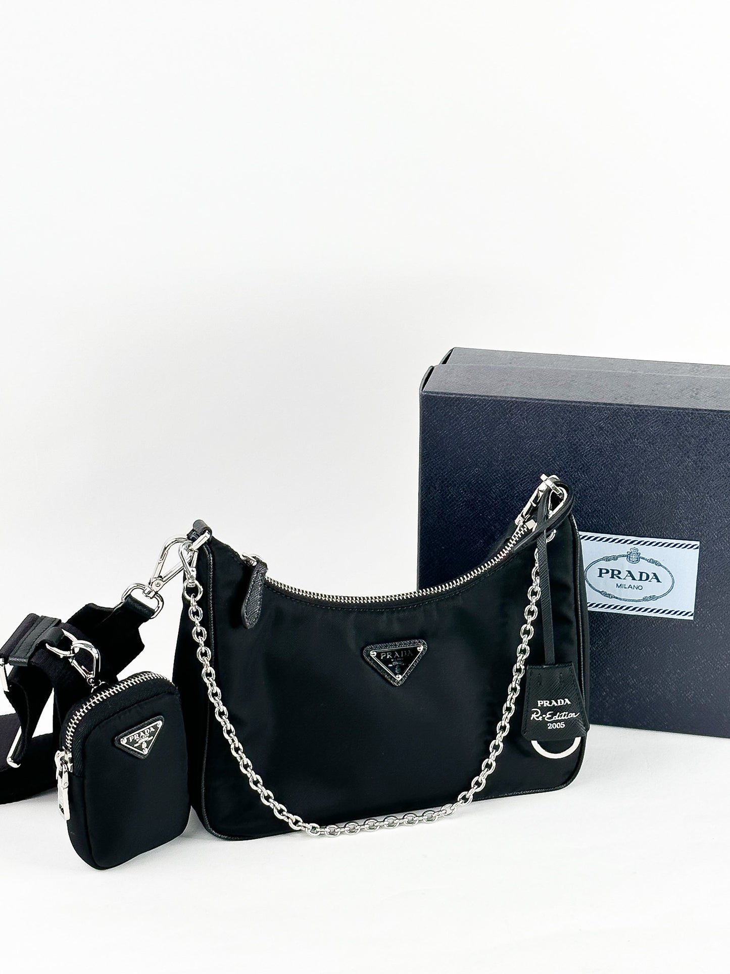 Prada Re-Edition Nylon Multi Pochette