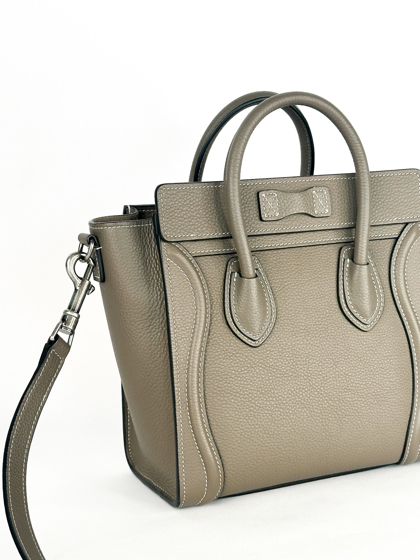 Celine Nano Luggage in Drummed Calfskin