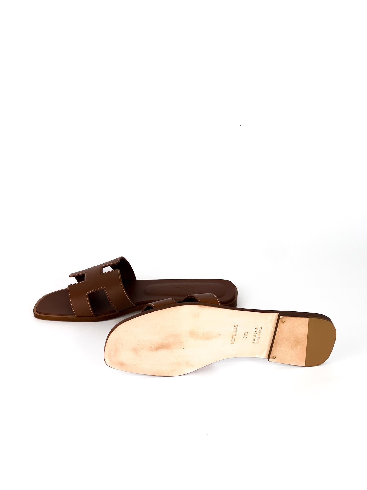 Hermes Oran Sandals Size 38 1/2