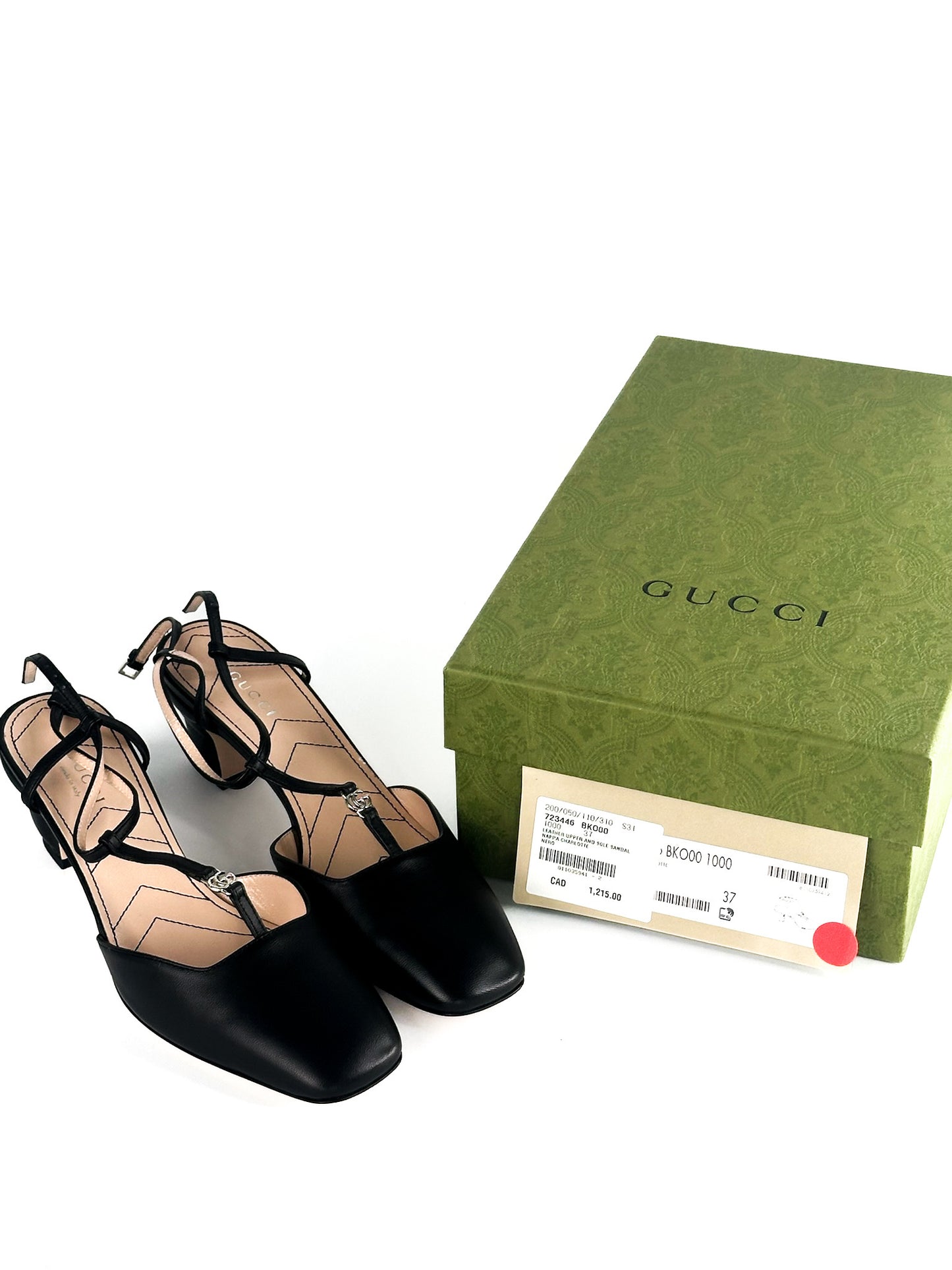 Gucci Petite GG Slingback Pumps Size 37