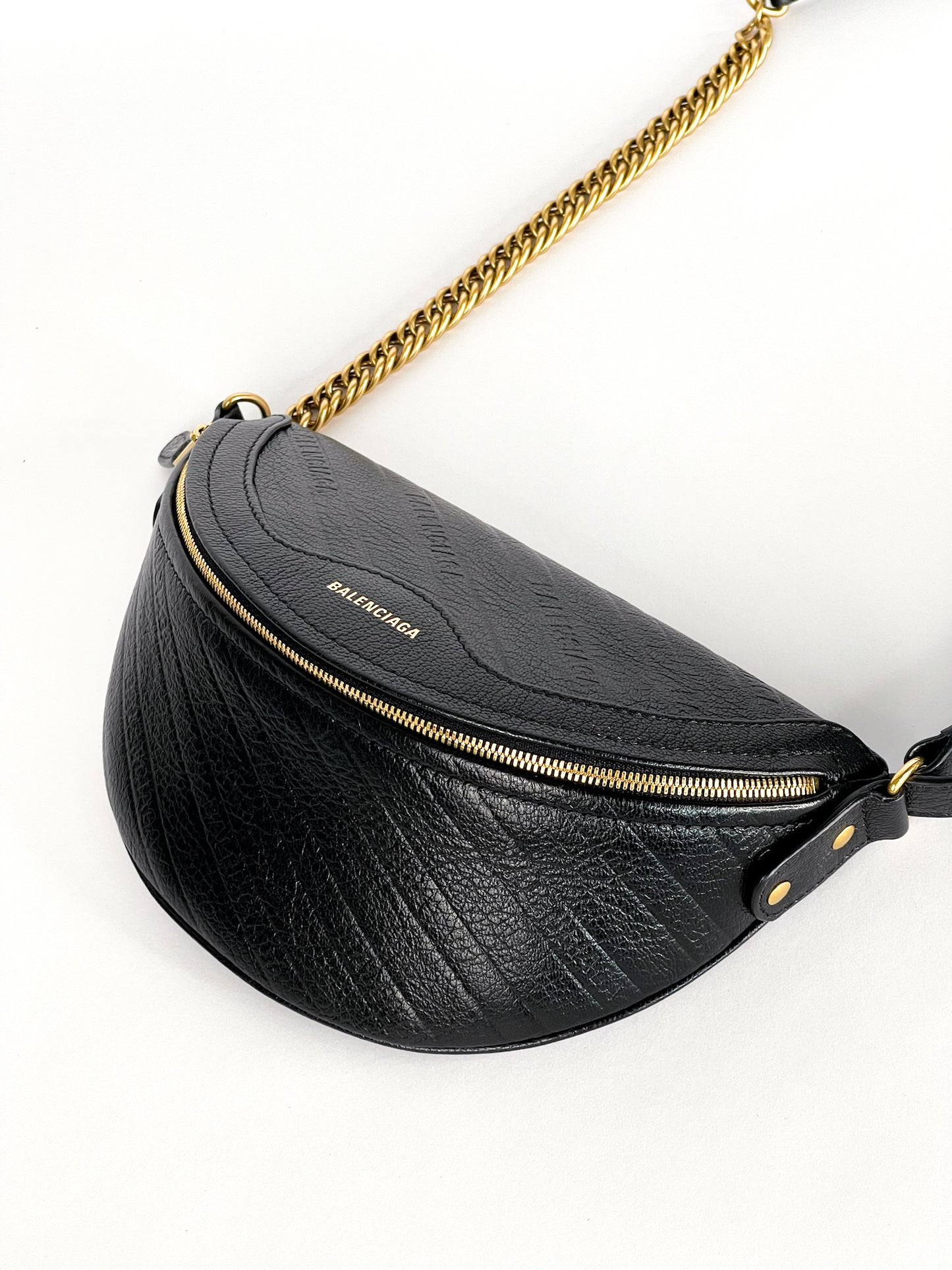 Balenciaga Leather Souvenir Belt Bag