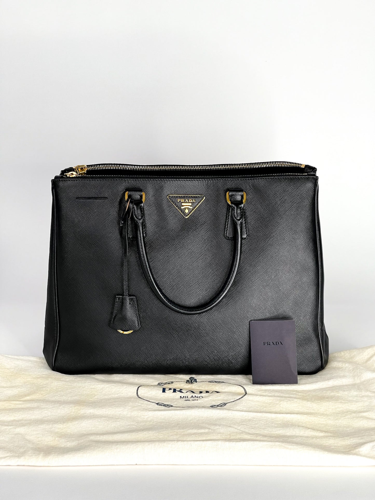 Prada Galleria Saffiano Leather Black