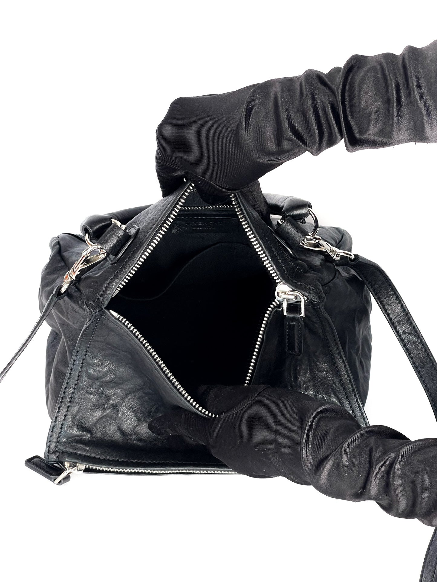 Givenchy Tumbled Sheepskin Mini Pandora Black