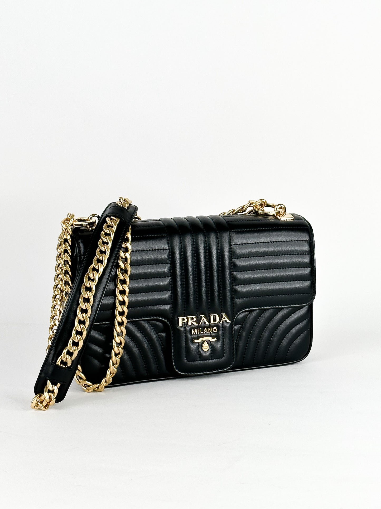 Prada Diagramme Medium Shoulder Bag