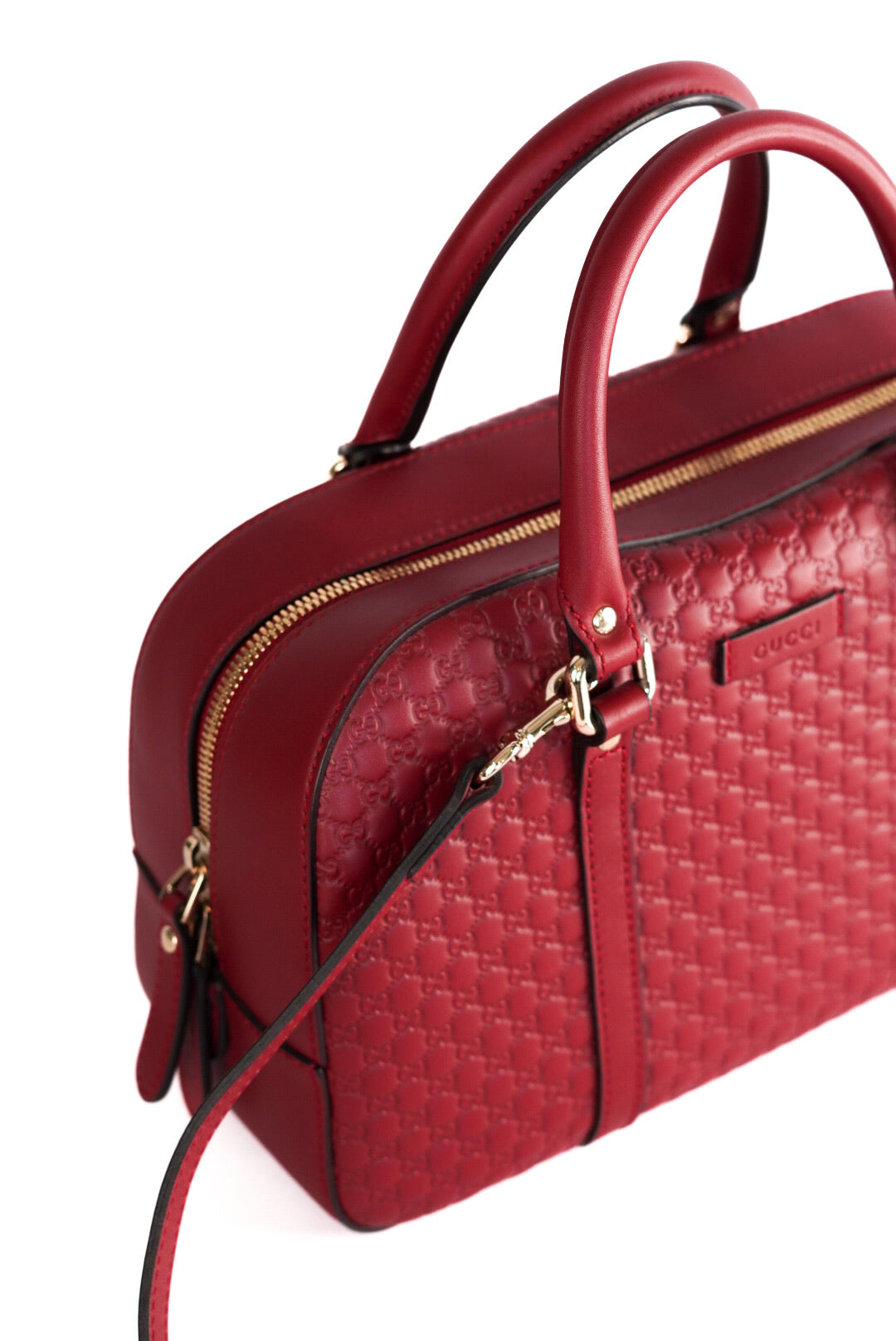 Gucci Soft Microguccissima Medium Crossbody Bag Rosso