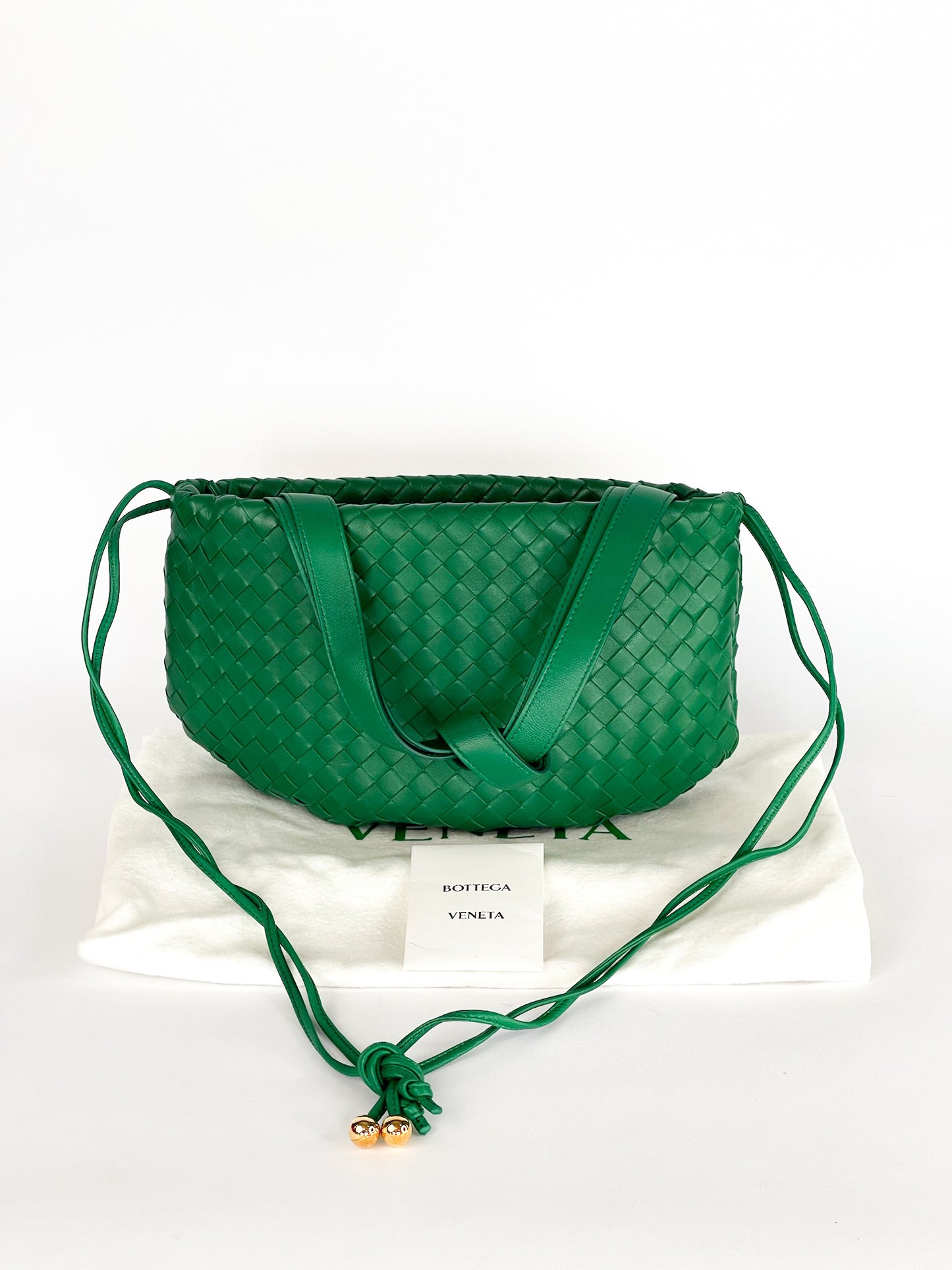 Bottega Veneta Intrecciato Bulb Small Bag Green
