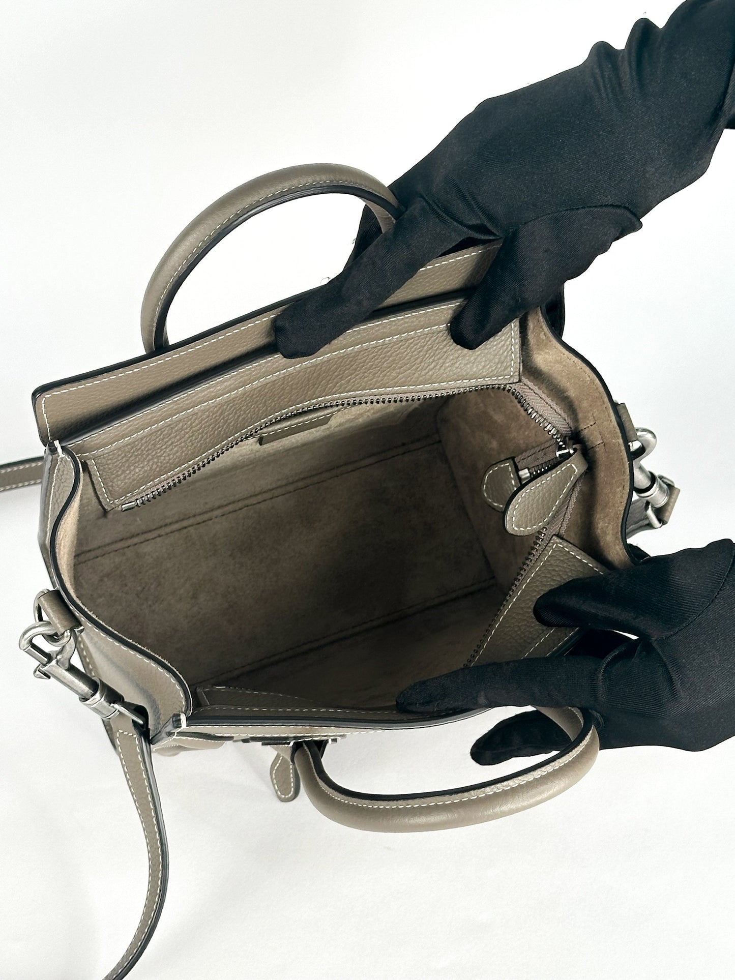 Celine Nano Luggage in Drummed Calfskin
