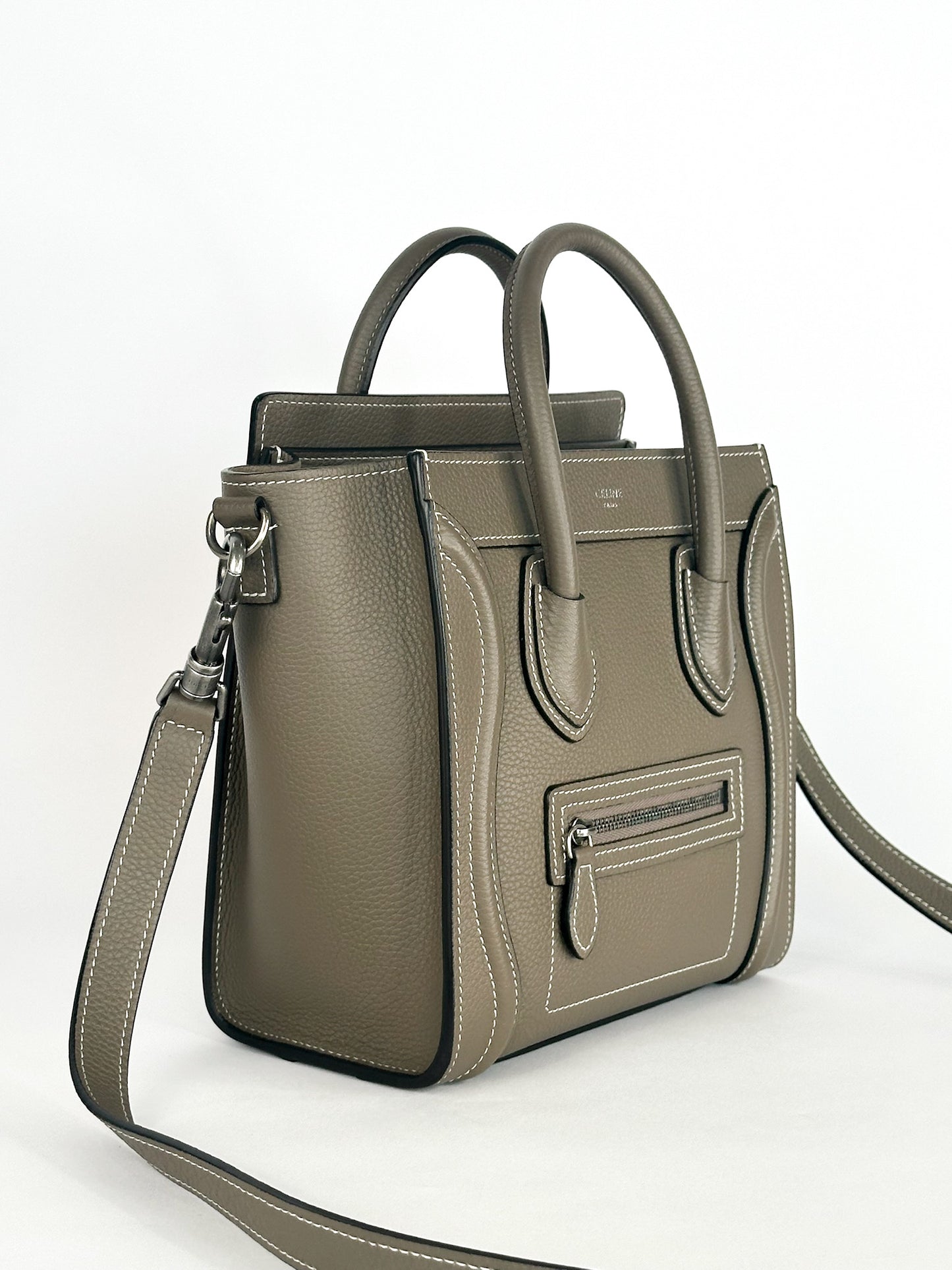 Celine Nano Luggage in Drummed Calfskin