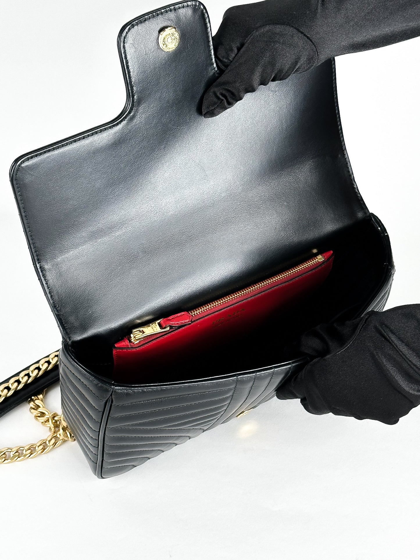 Prada Diagramme Medium Shoulder Bag