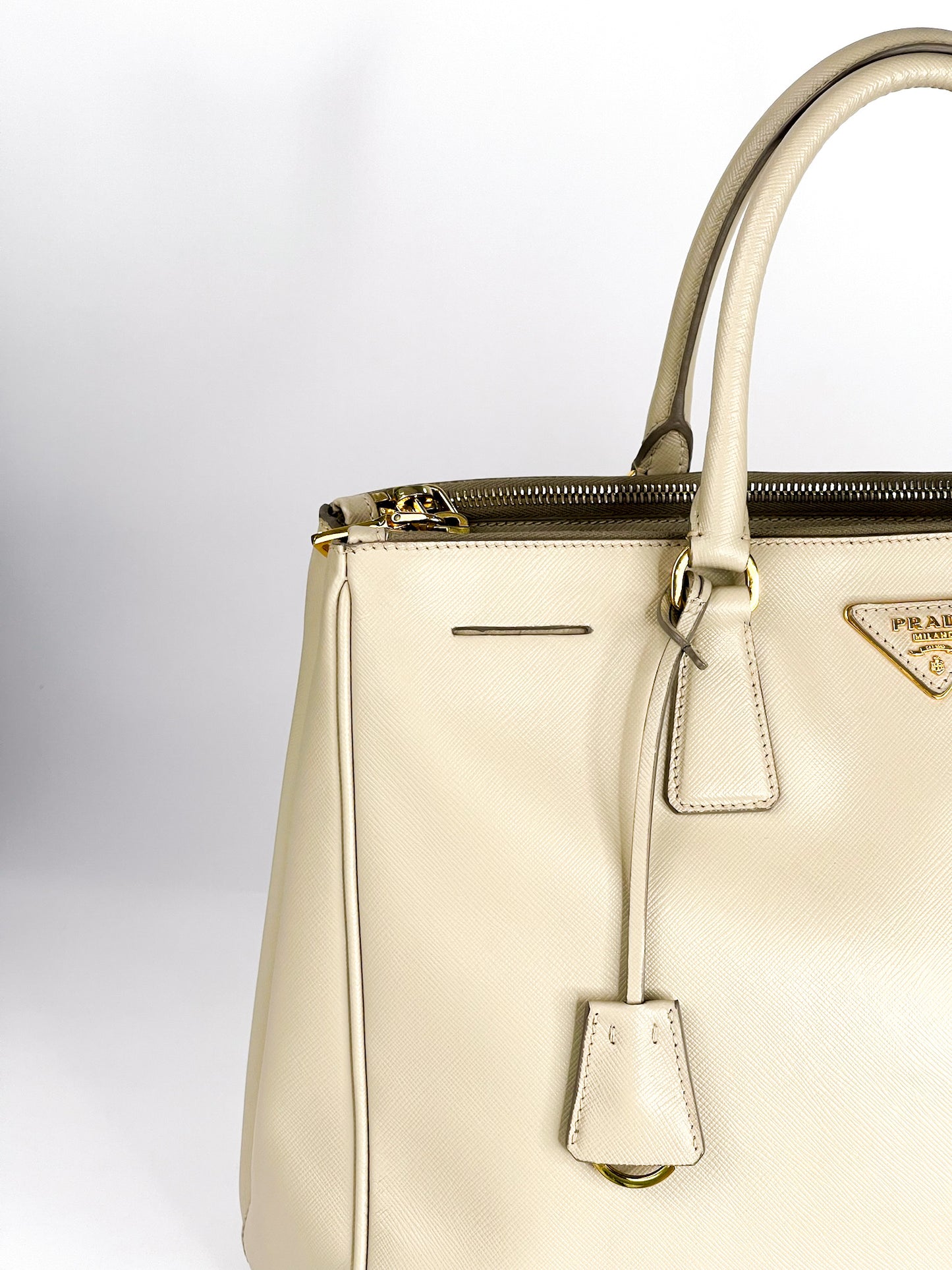 Prada Galleria Saffiano Leather Taupe